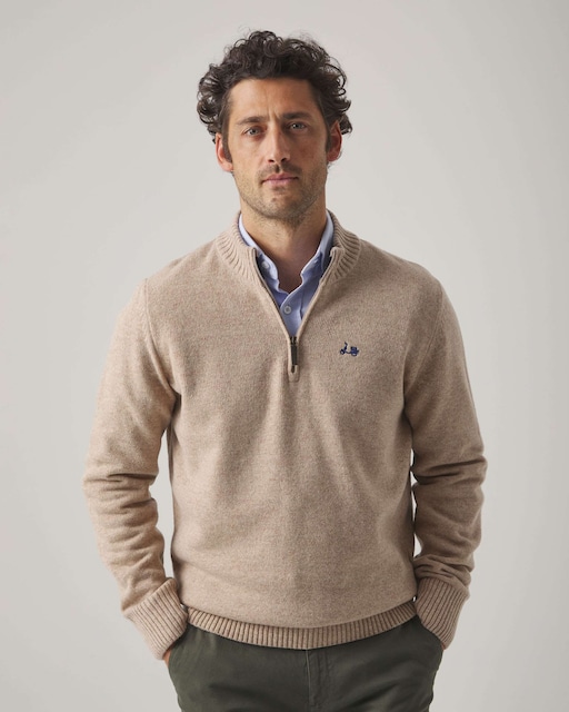 Scotta 1985 — Jersey de hombre con cierre de cremallera