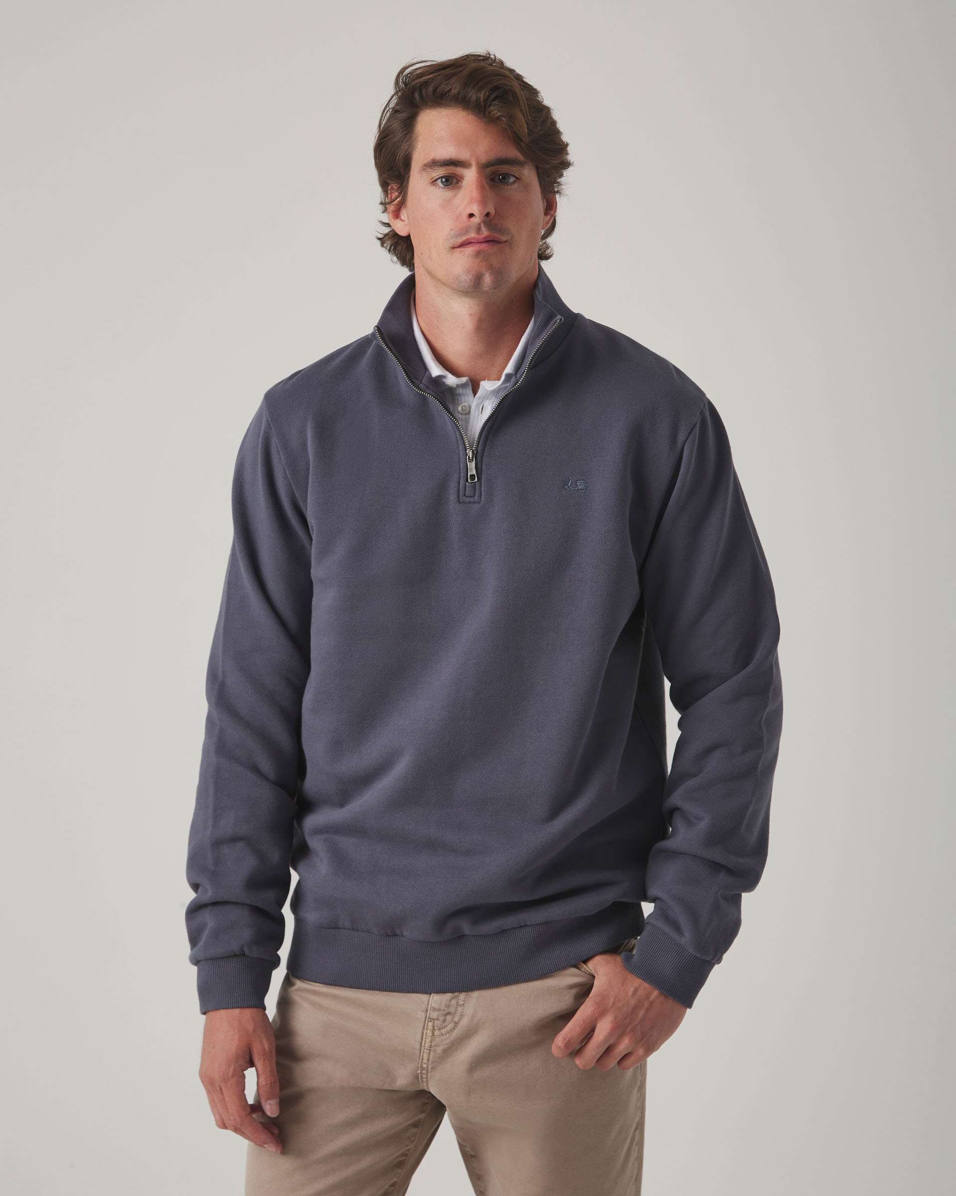 Sudadera de hombre con cierre de cremallera - Scotta 1985 - Gris Gris-1