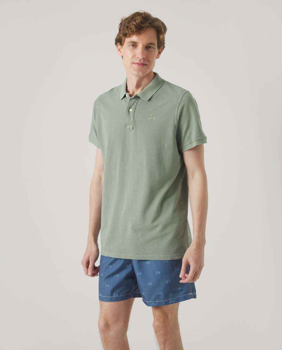 Imagen 0 de Polo de hombre de manga corta Kaki