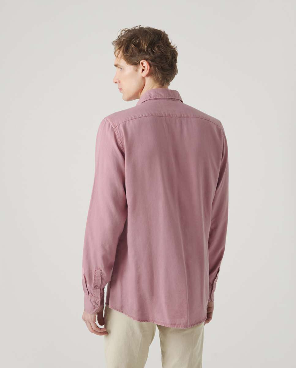 Imagen 2 de Camisa de hombre corte regular lisa - Scotta 1985 - Burdeos Burdeos