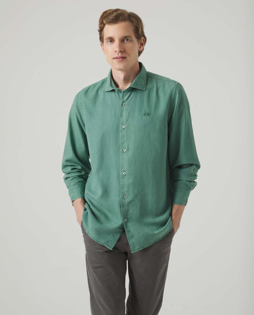 Imagen 1 de Camisa de hombre corte regular lisa - Scotta 1985 - Océano Océano
