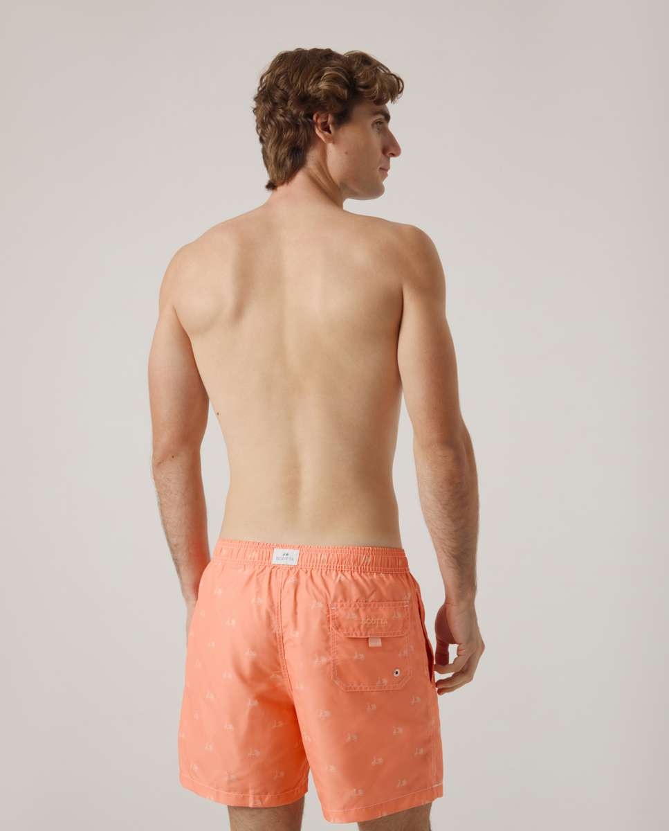 Bañador bermudas de hombre - Scotta 1985 - Coral Coral-2