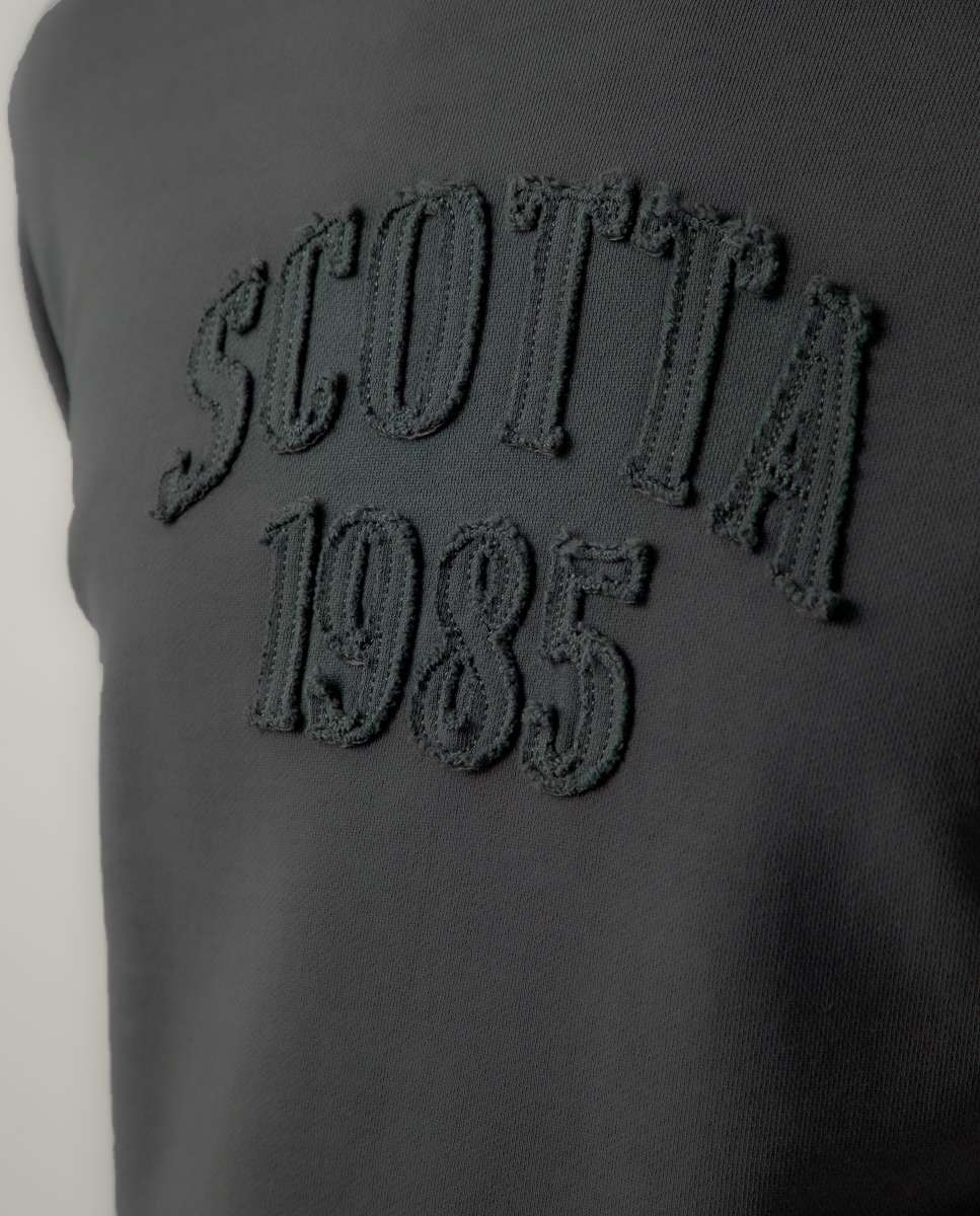 Sudadera sin capucha de hombre gris - Scotta 1985 - Azul denim Azul denim-4