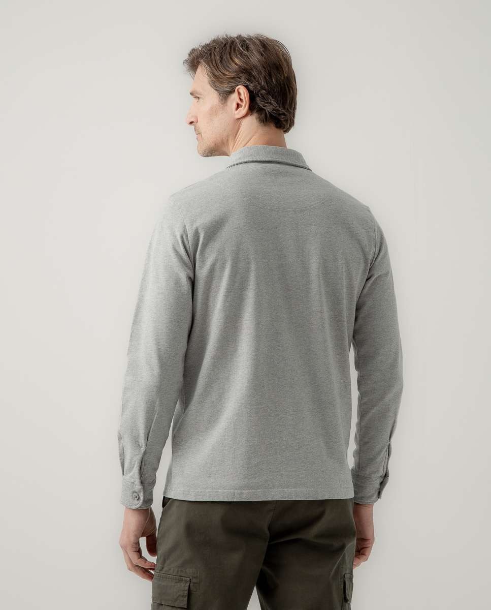 Polo de hombre de manga larga - Scotta 1985 - Gris Gris-2