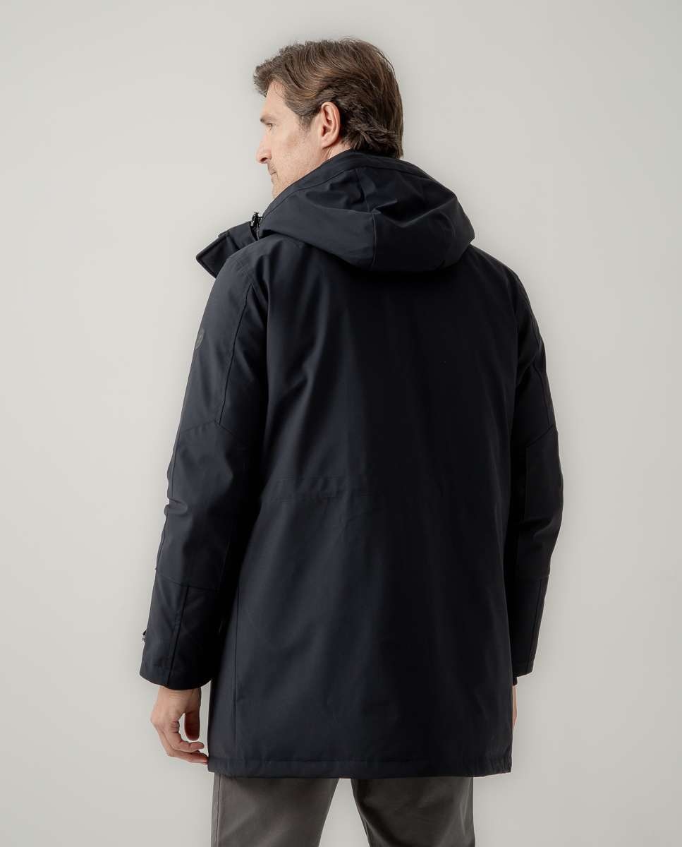 Imagen 2 de Parka de hombre cierre botones y cremallera acolchada - Scotta 1985 - Azul marino Azul marino
