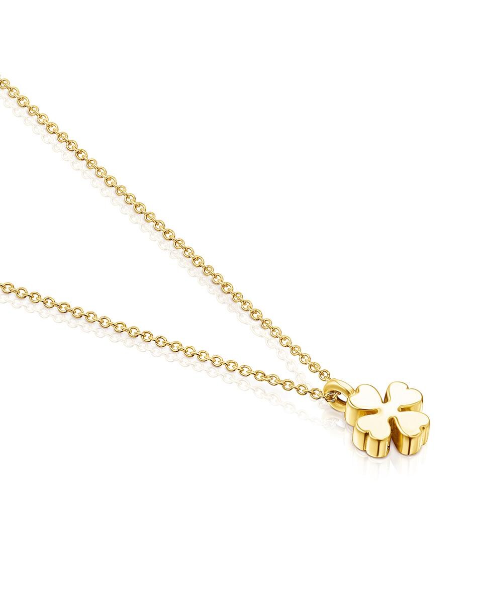 Colgante Good Vibes trébol de cuatro hojas de oro amarillo · Tous · El