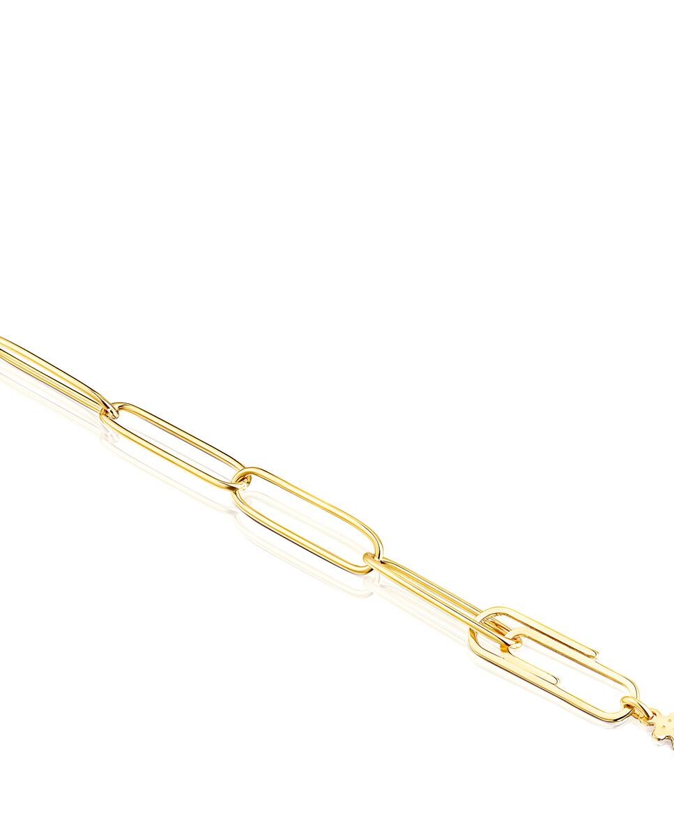 Cadena estilo gargantilla Good Vibes bañada en oro de 18 kt sobre