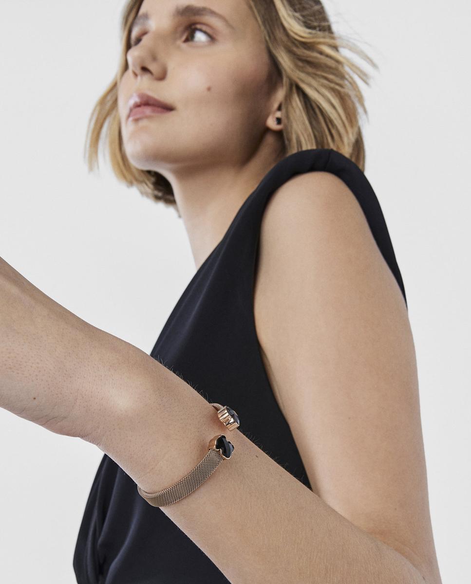 Pulsera mesh color de acero ip y ónix - Tous - Negro Negro-3