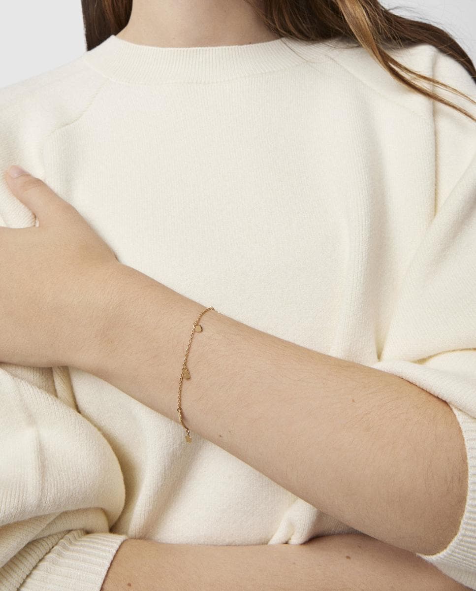 Pulsera Cool Joy bañada en oro de 18 kt sobre plata con siete motivos Oro-5