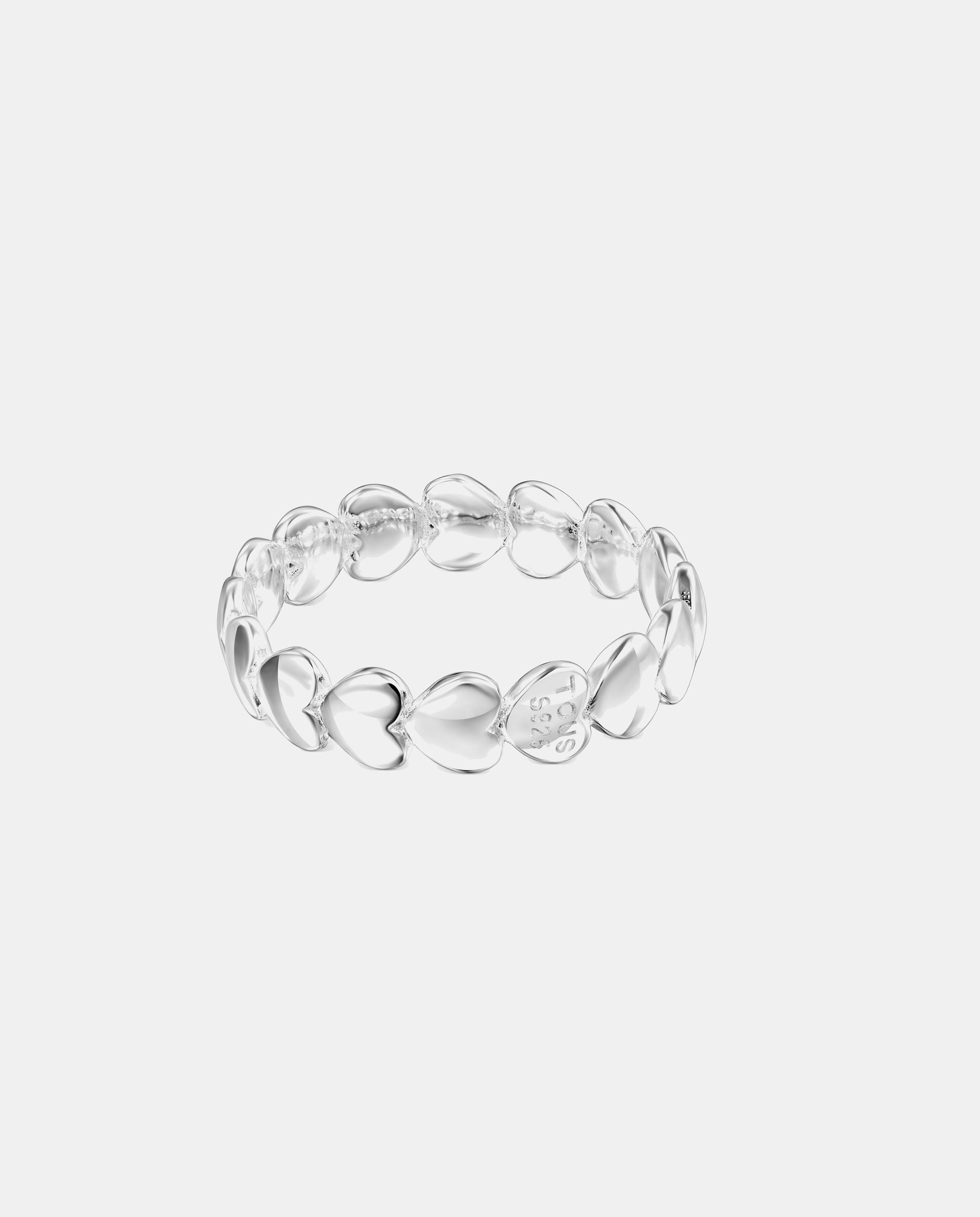 Anillo Mini Icons de plata con corazones - Plateado Plateado-3