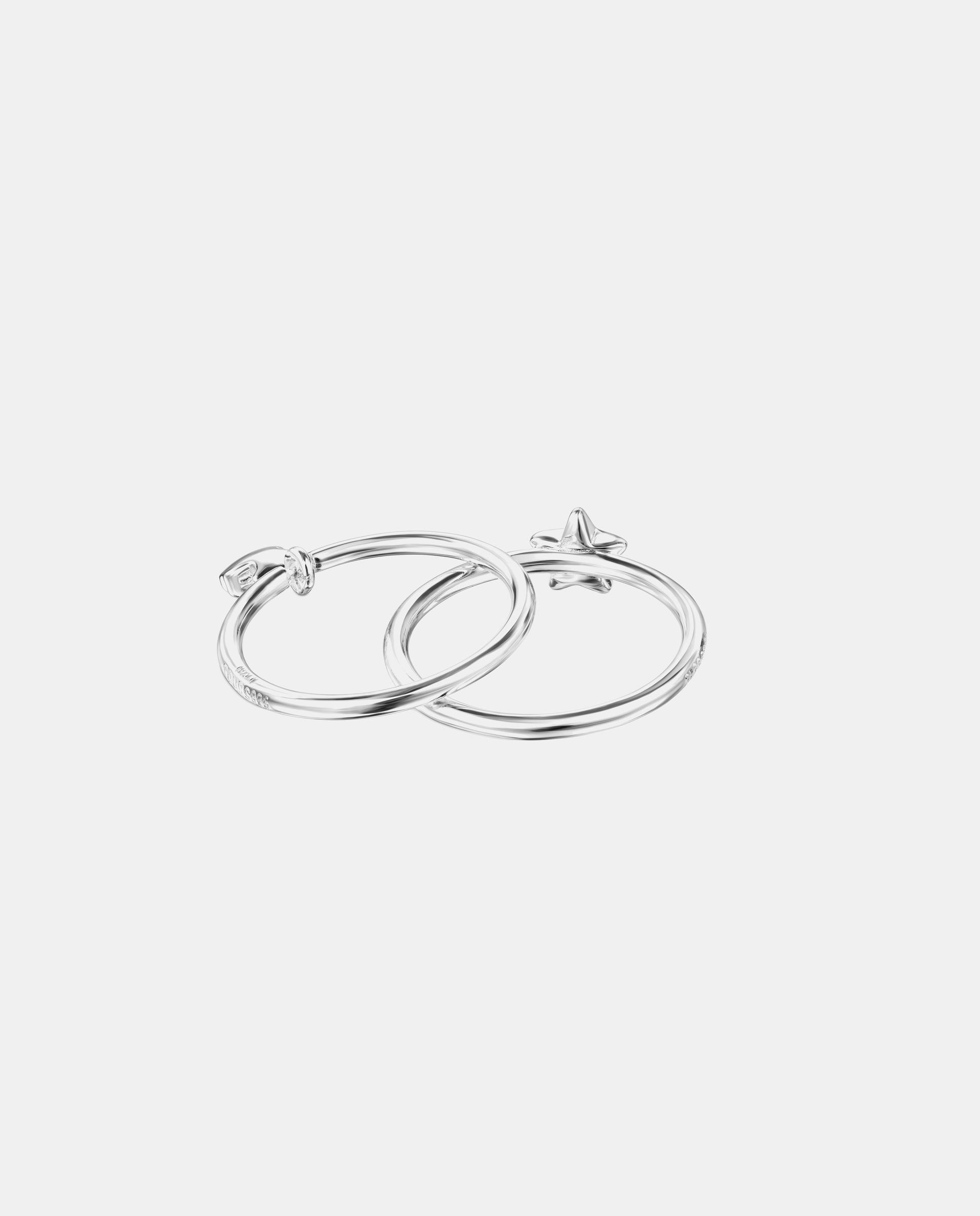 Dos anillos de plata mini icons de plata con estrella y oso - Tous - Plateado Plateado-3