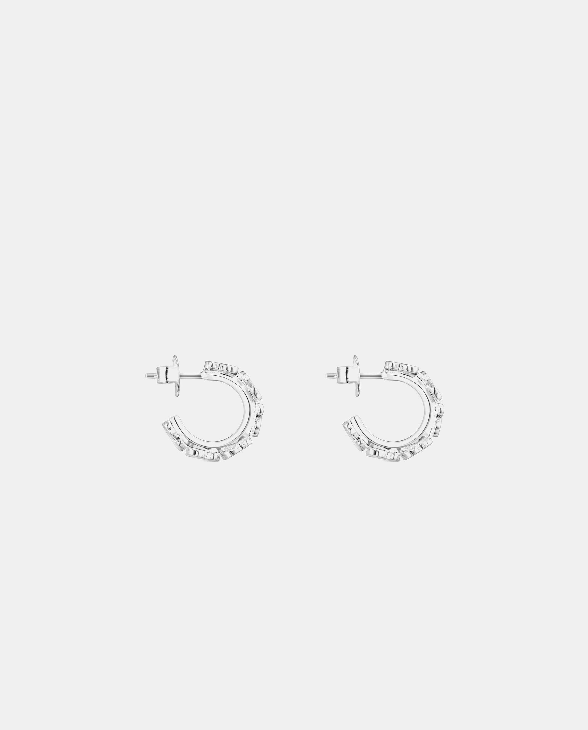 Pendientes de aro straight de plata con osos - Tous - Plateado Plateado-2