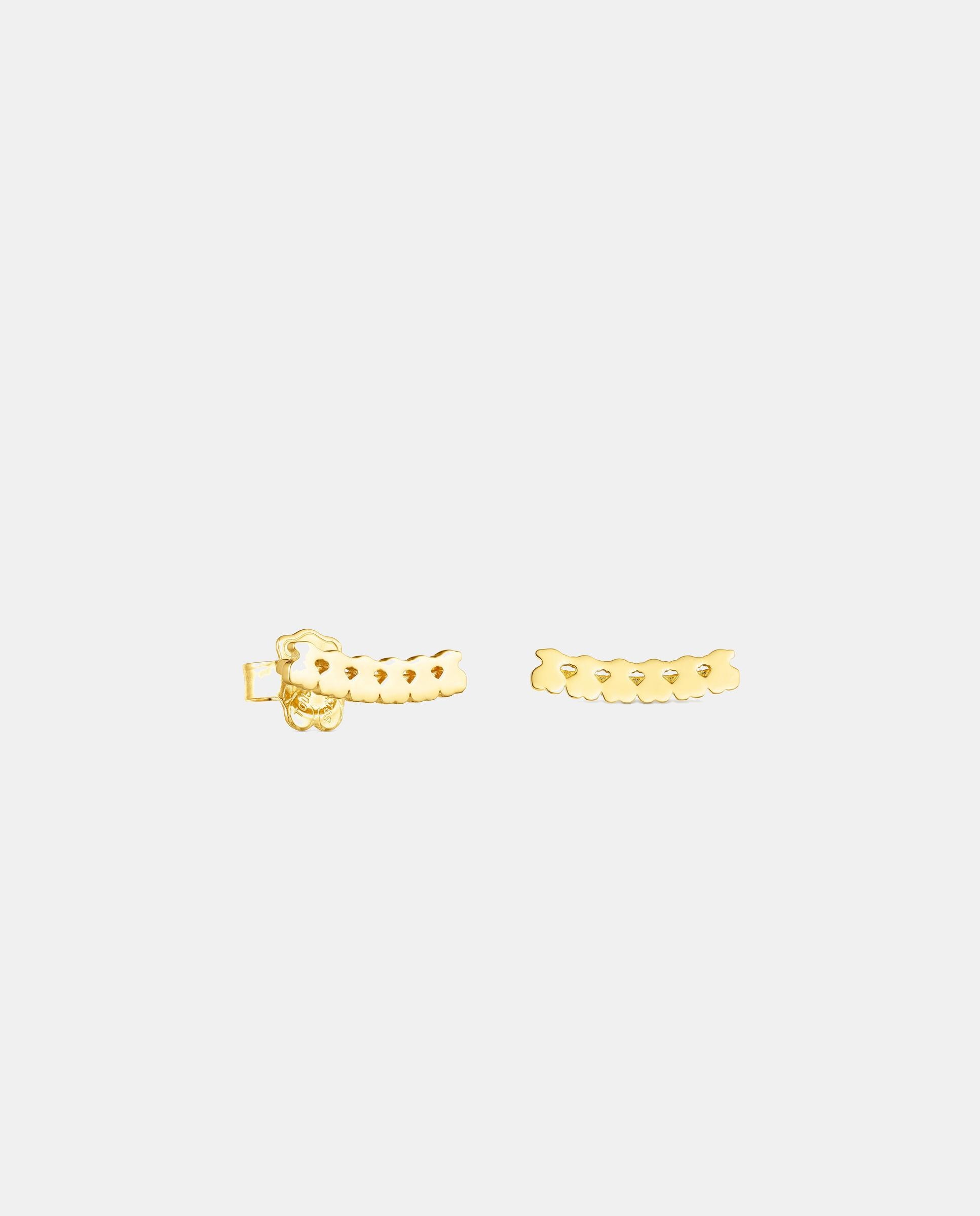 Pendientes straight bañados en oro de 18 kt sobre plata con osos - Tous - Dorado Dorado-1