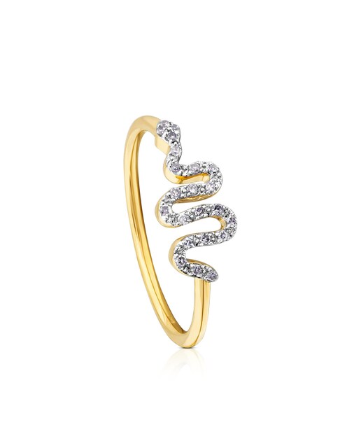 Imagen 0 de Anillo Gem Power de oro amarillo con diamantes