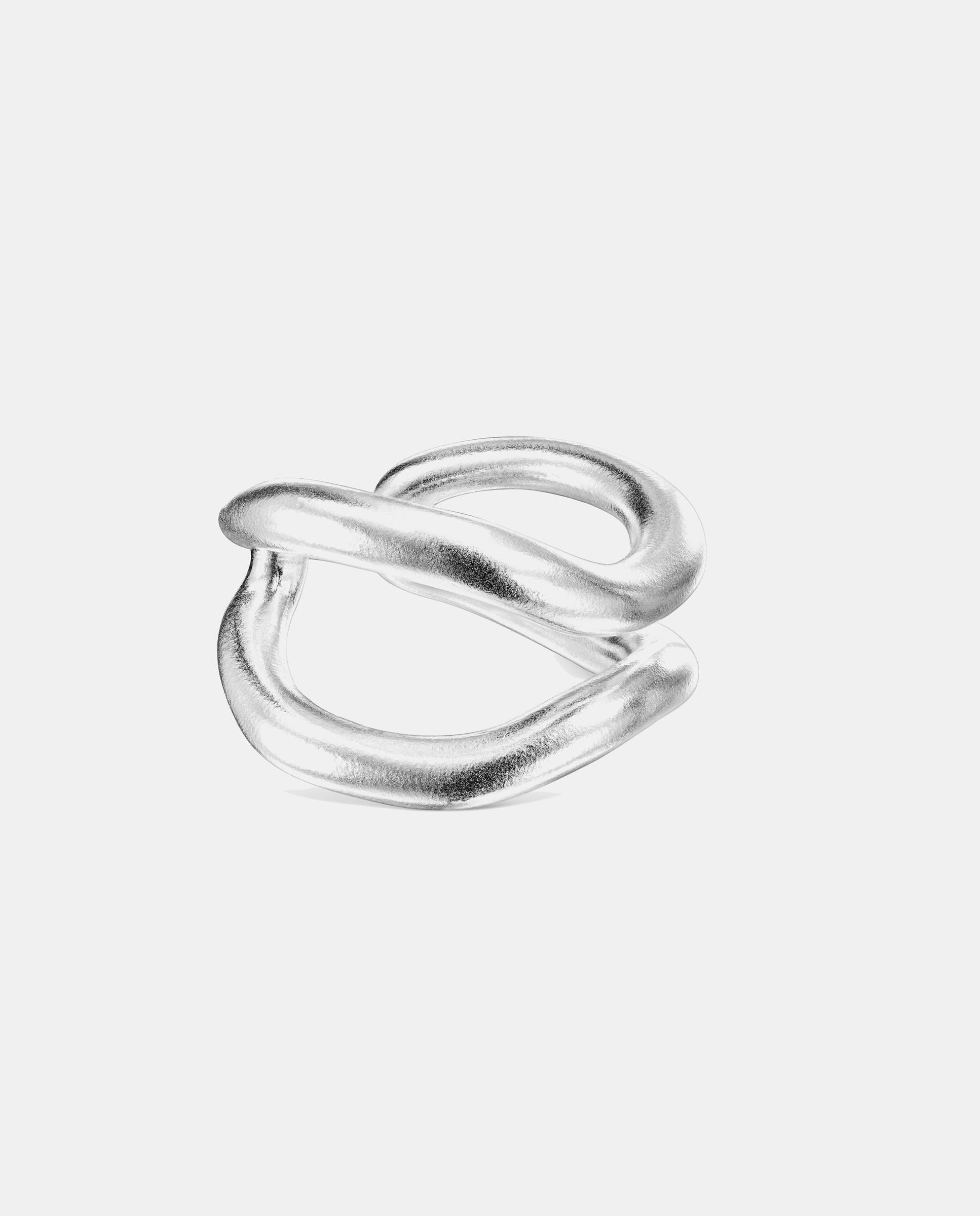 Anillo abierto doble tous hav de plata - Plateado Plateado-2
