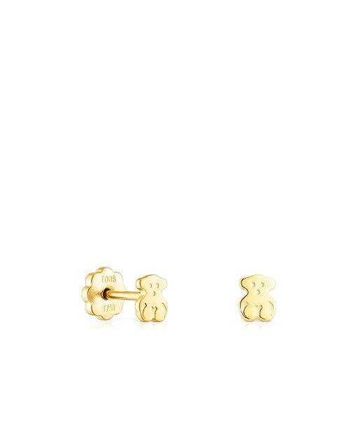 Imagen 0 de Pendientes Baby Tous de oro con motivo de oso