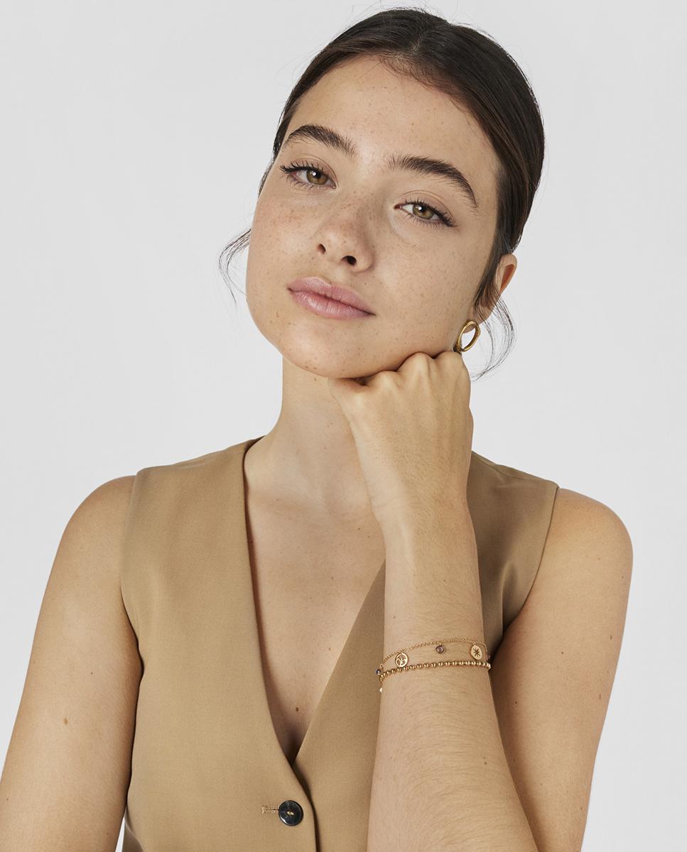 Pulsera tamara falcó x tous bañada en oro de 18 kt sobre plata con medallas y gemas - Multicolor Multicolor-4