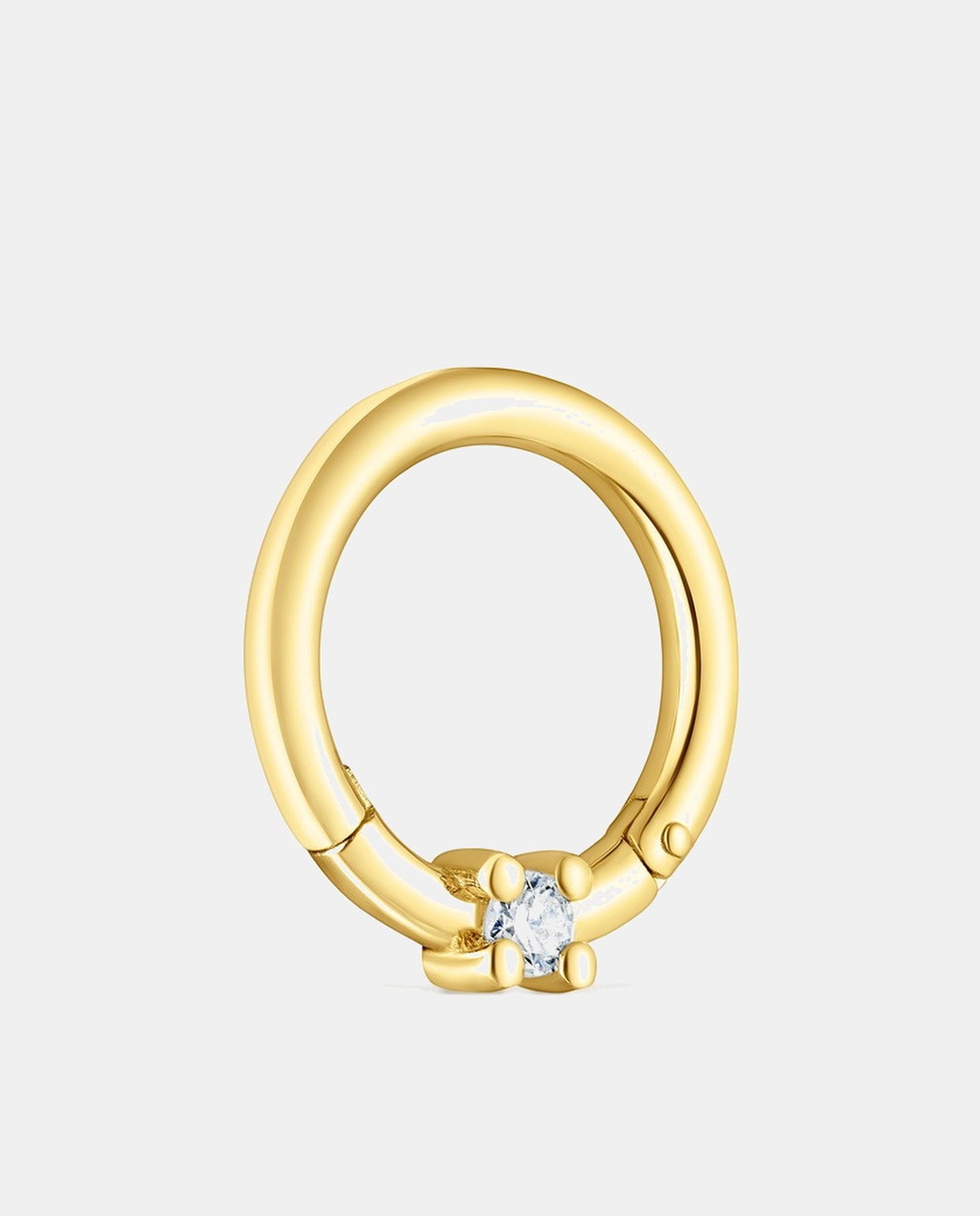Piercing les classiques de oreja de oro con diamante - Tous - Blanco Blanco-2