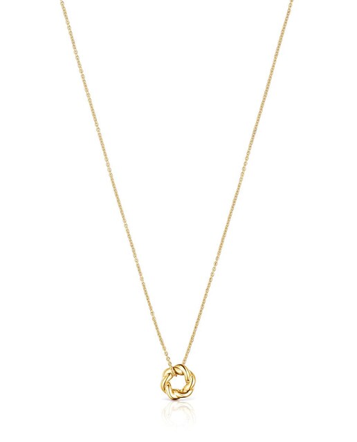 Imagen 0 de Collar Twisted de oro circular