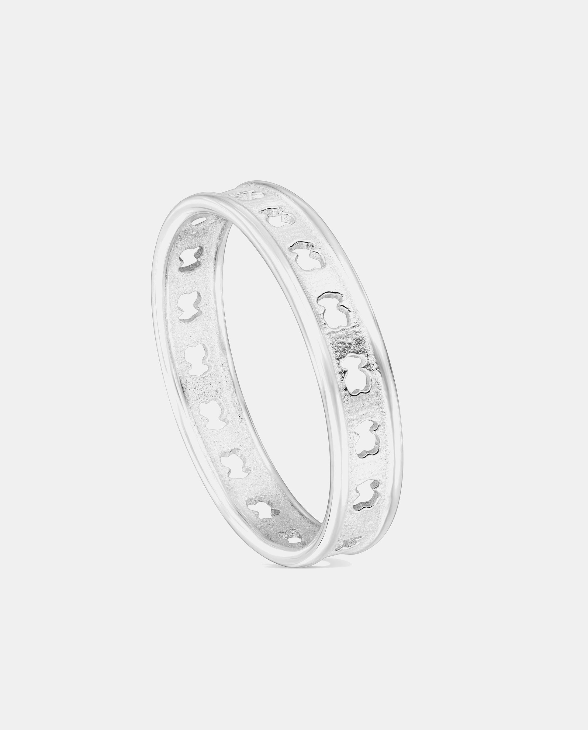 Anillo bear row de plata con siluetas de oso - Tous - Plateado Plateado-1