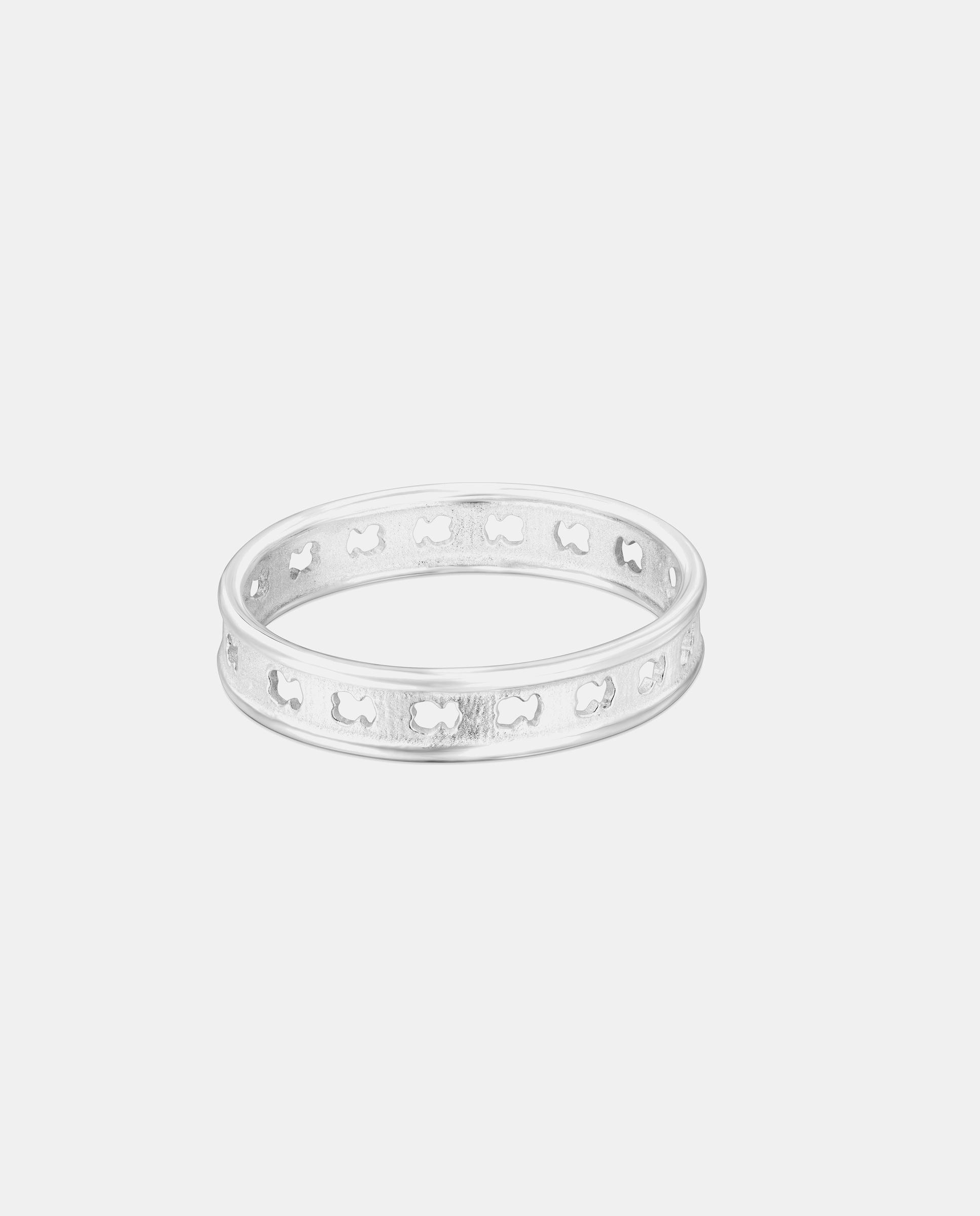 Anillo bear row de plata con siluetas de oso - Tous - Plateado Plateado-2