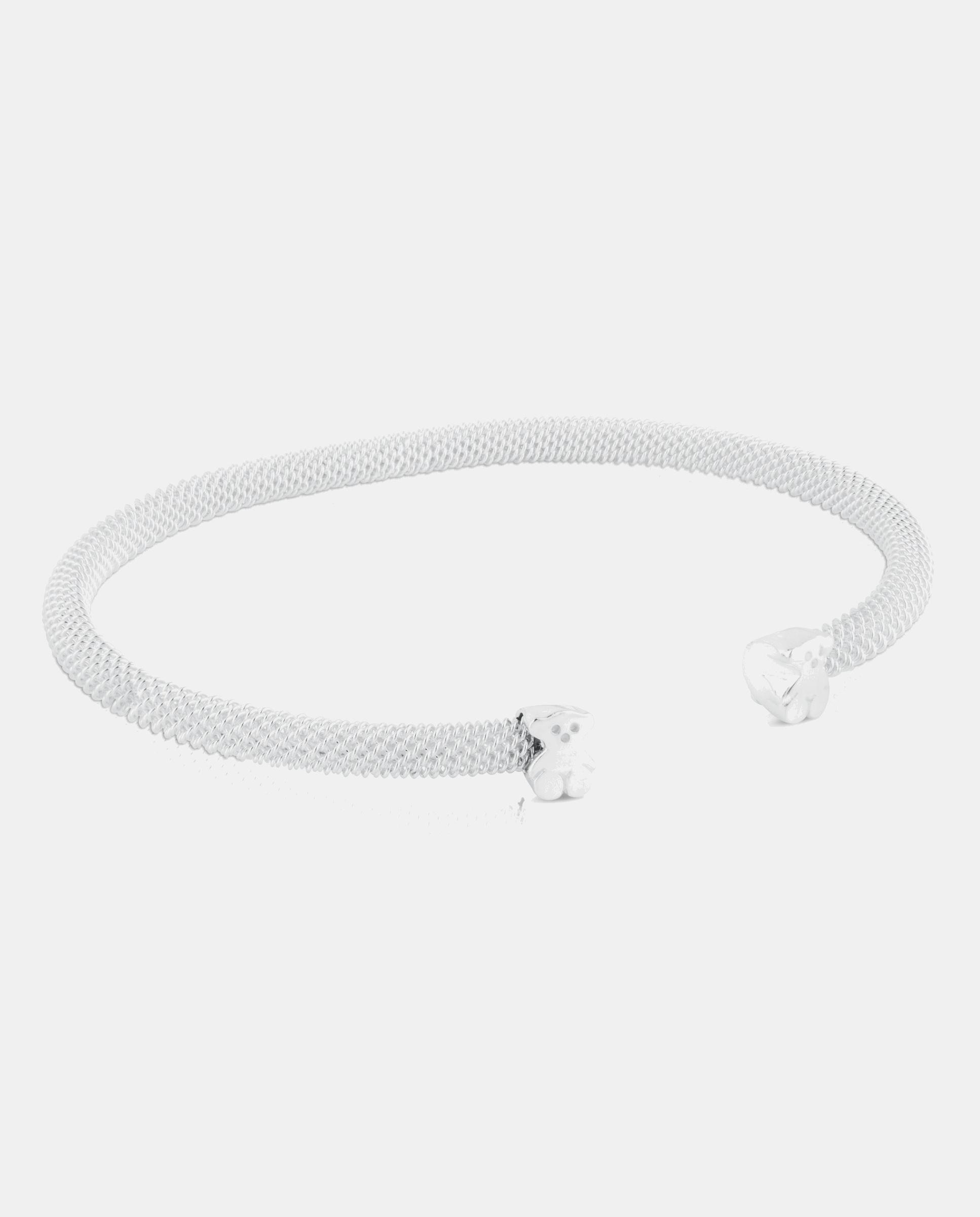 Pulsera rígida icon mesh de plata con oso - Tous - Plateado Plateado-1