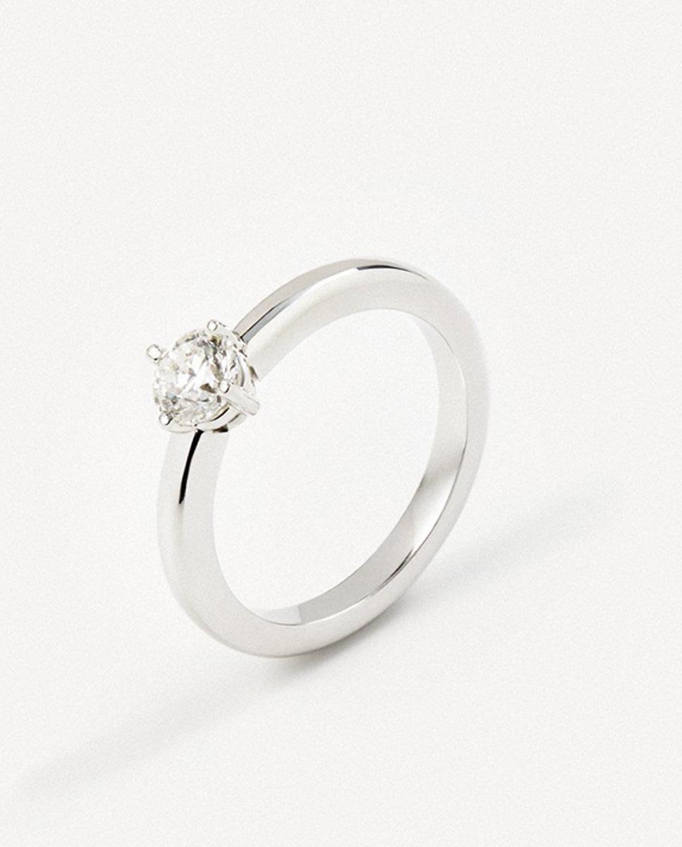 Anillo solitario atelier de oro blanco con diamante - Tous - Blanco Blanco-1