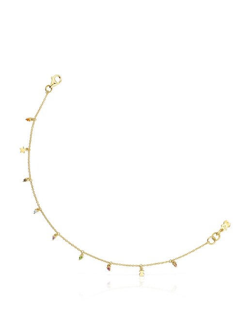 Imagen 0 de Pulsera Virtual Garden de oro con gemas