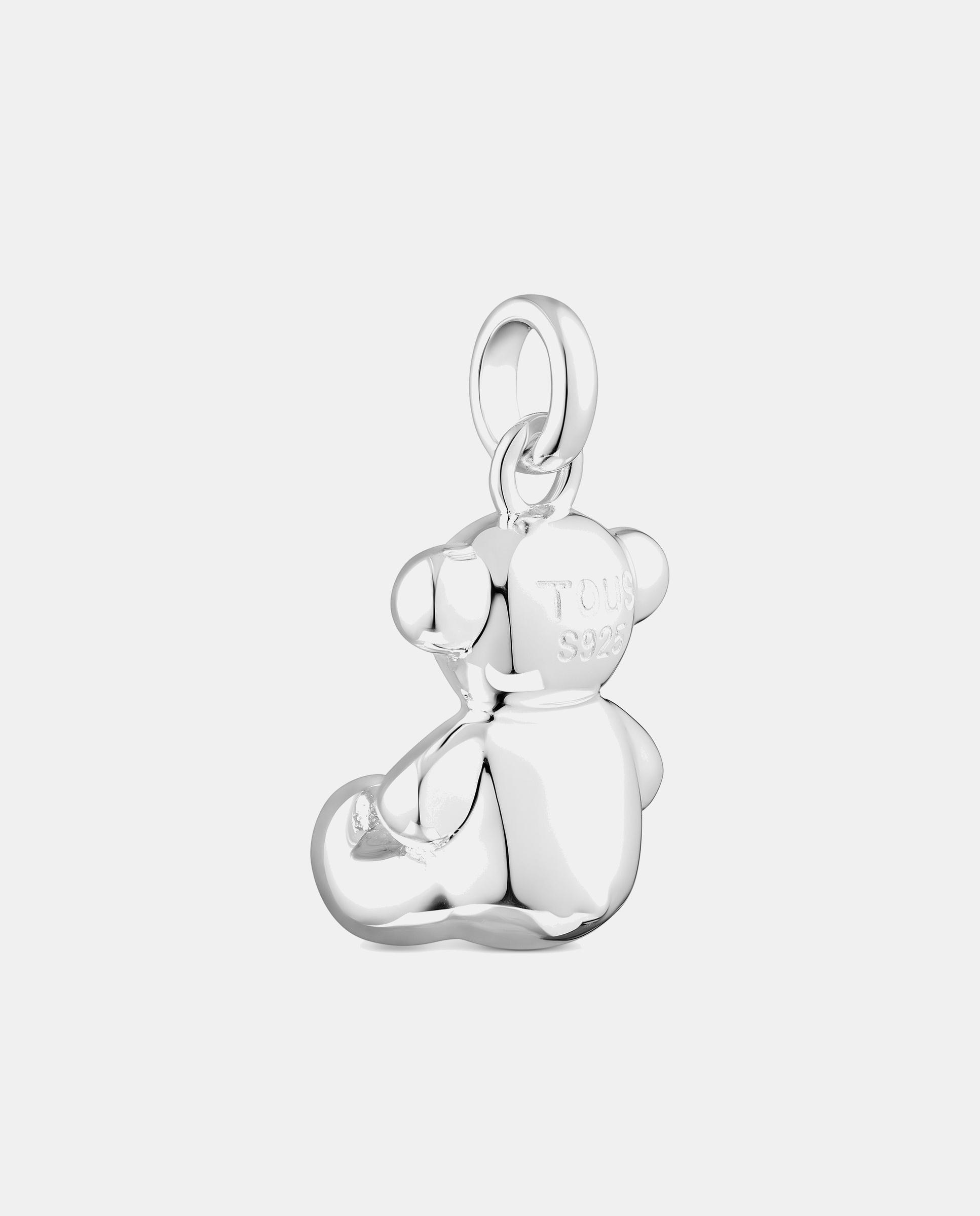 Colgante bold bear de oso mediano de plata - Plateado Plateado-3