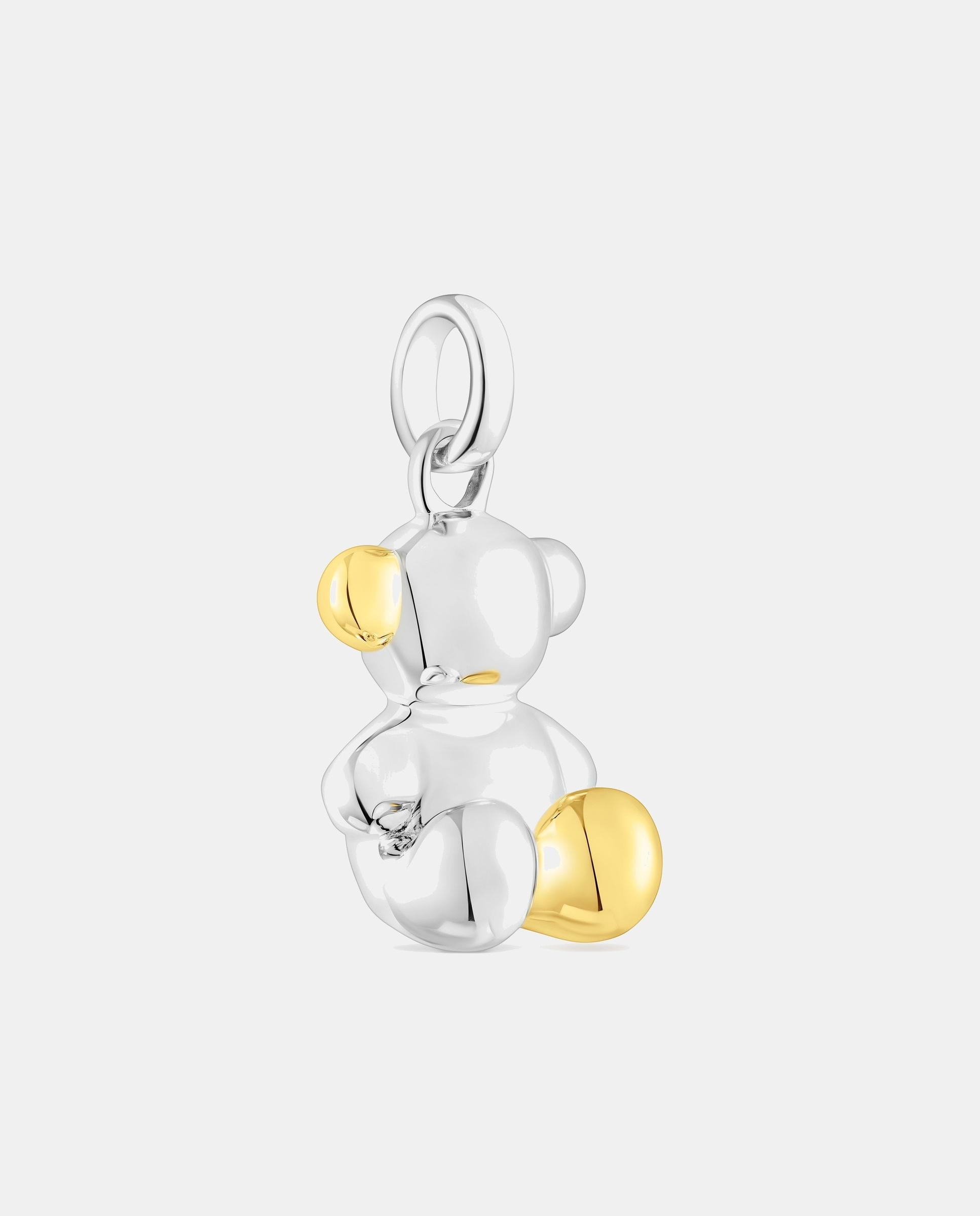 Colgante bold bear de oso de plata y bañado en oro 18 kt sobre plata - Bicolor Bicolor-2