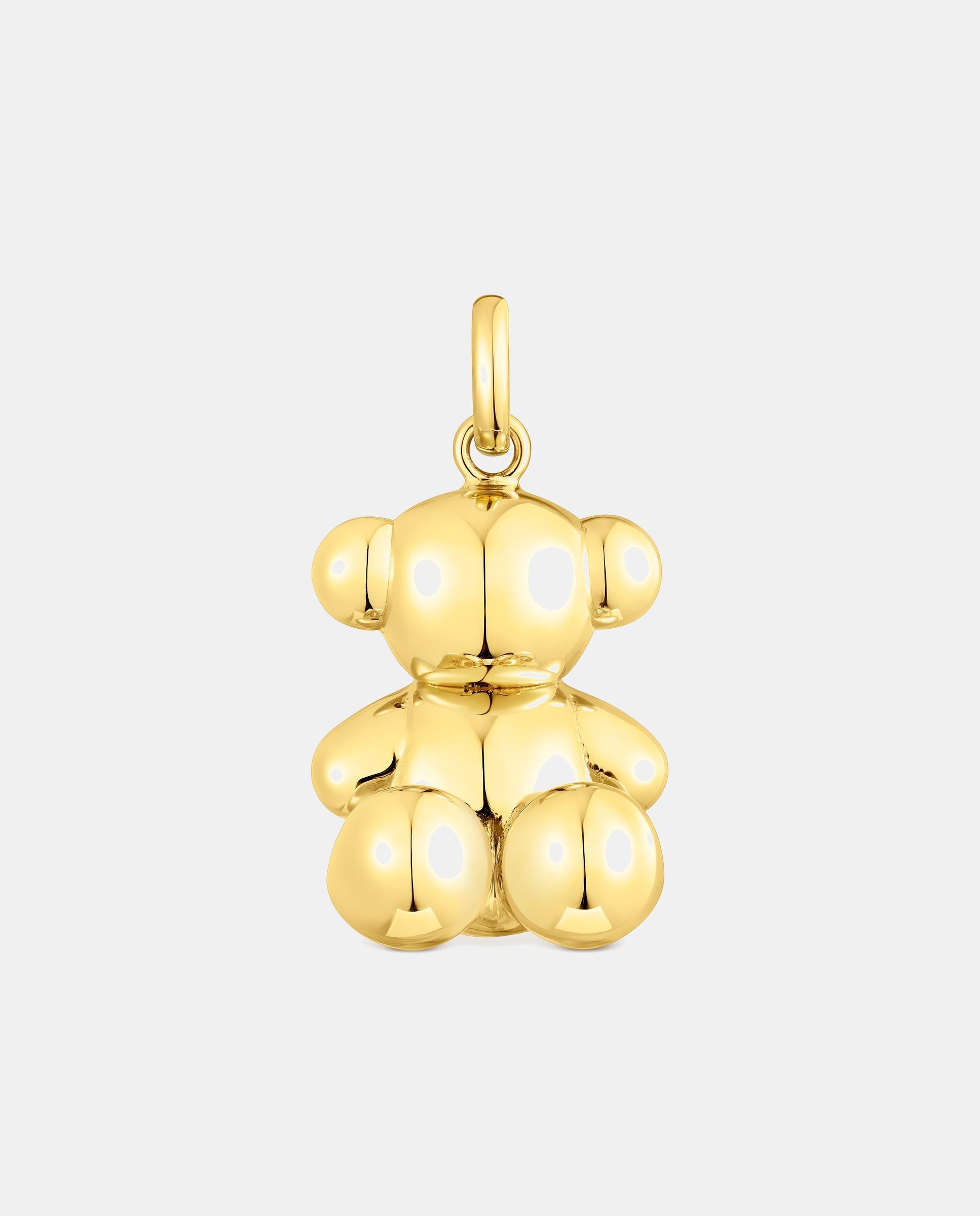 Imagen 0 de Colgante bold bear de oso grande bañado en oro de 18 kt sobre plata Dorado