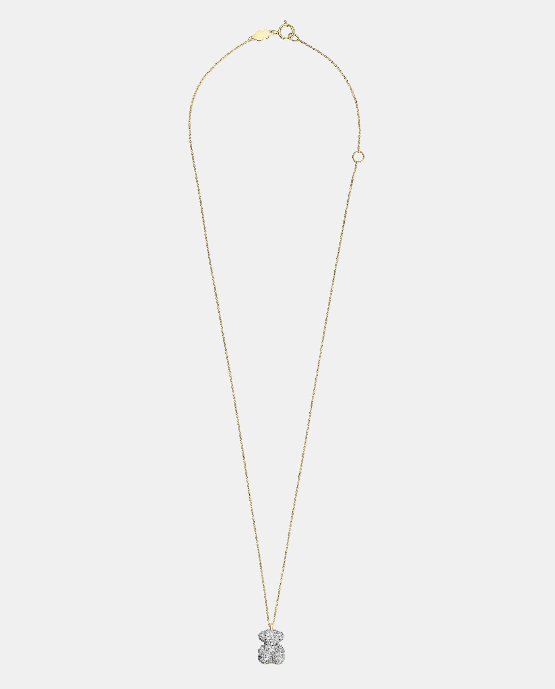 Imagen 0 de Collar bold bear oso de diamantes y oro Blanco