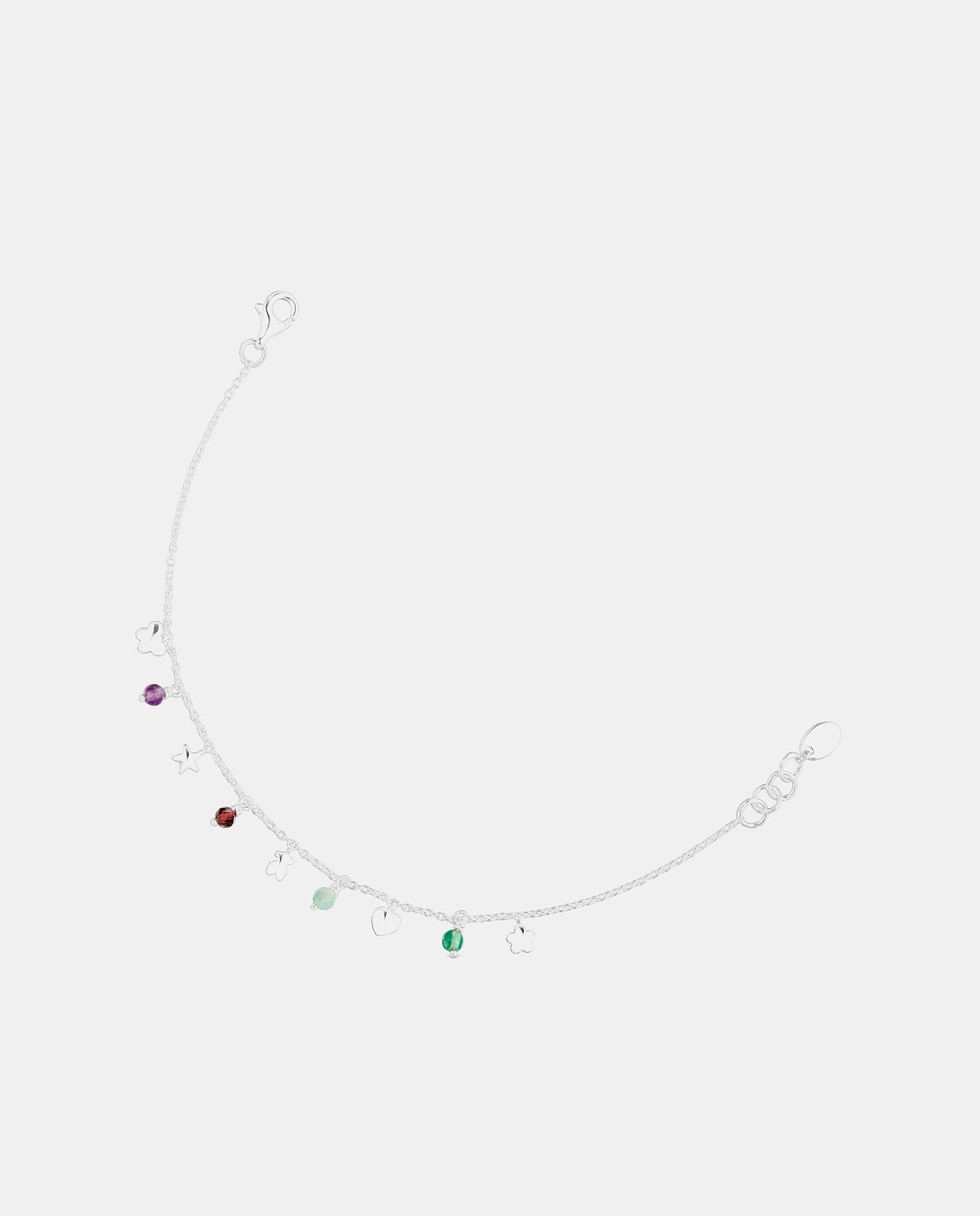 Imagen 1 de Pulsera bold motif de plata y gemas motivos Multicolor