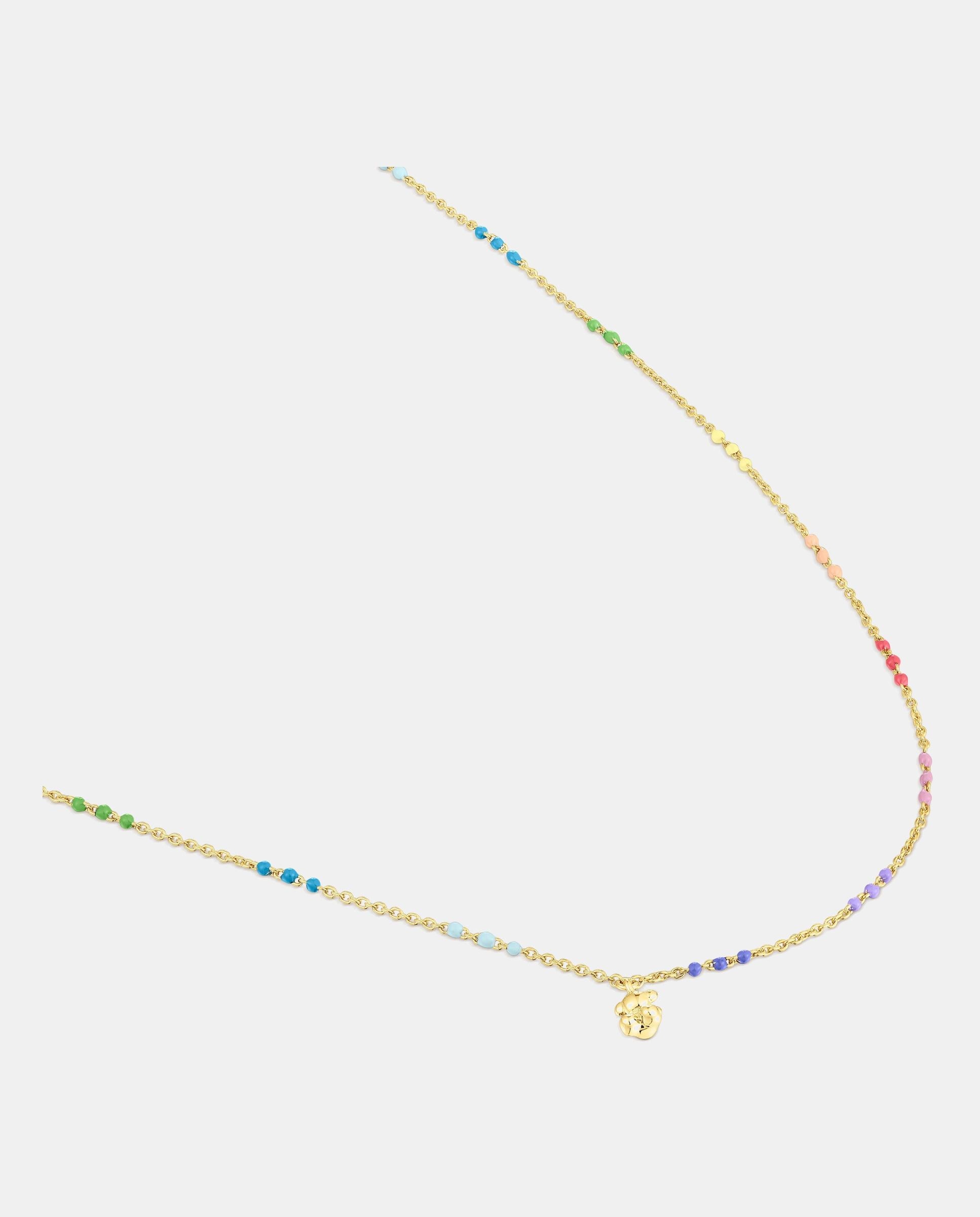 Collar bold bear bañado en oro de 18 kt sobre plata con bolas esmaltadas - Tous - Multicolor Multicolor-3