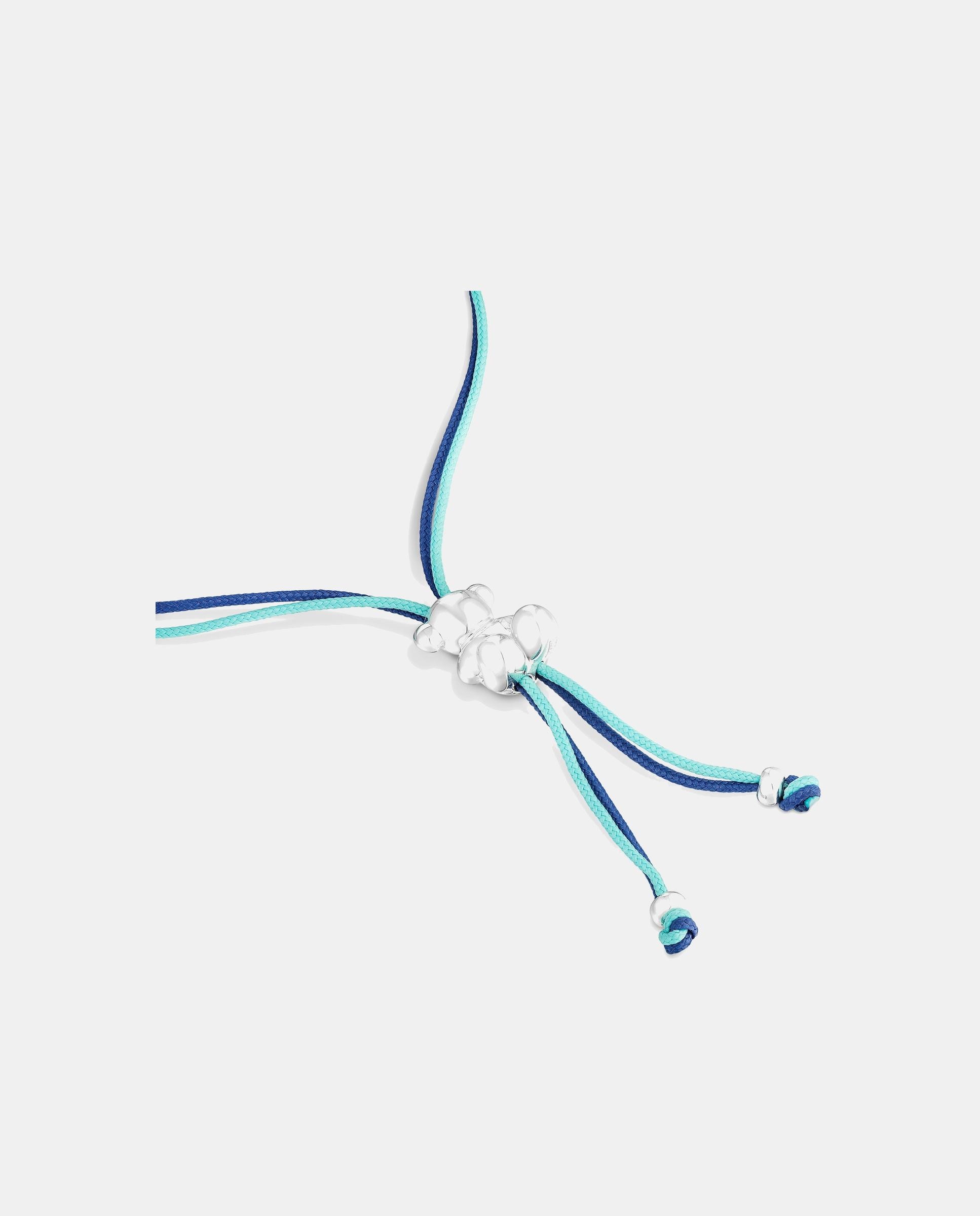 Imagen 3 de Pulsera bold bear de cordón con oso de plata - Tous - Azul Azul