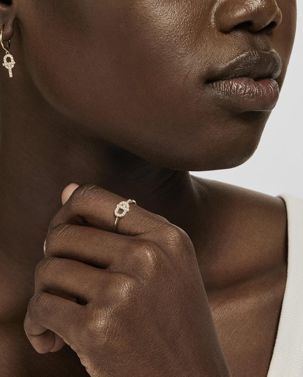 Imagen 4 de Anillo manifesto de oro 18k y diamantes - Tous - Blanco Blanco