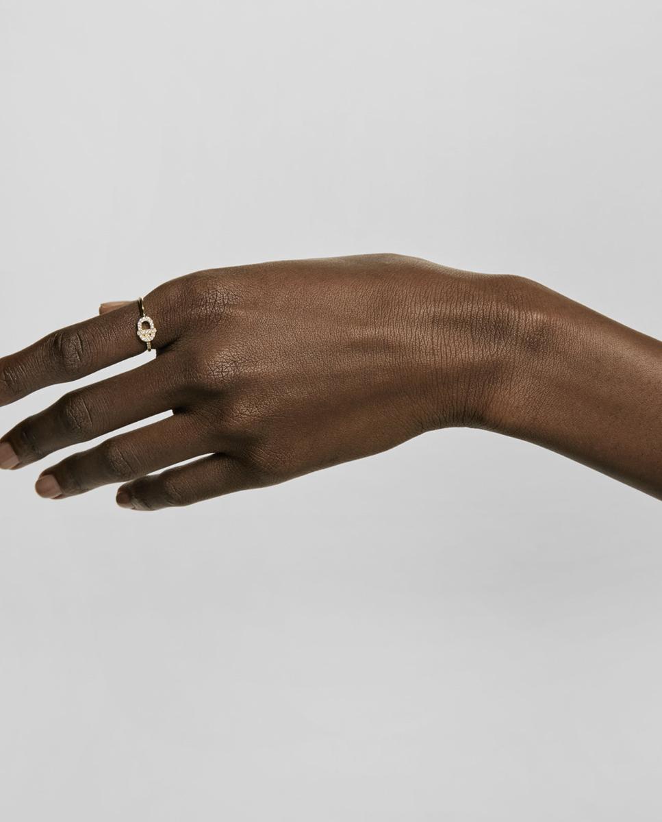 Imagen 6 de Anillo manifesto de oro 18k y diamantes - Tous - Blanco Blanco
