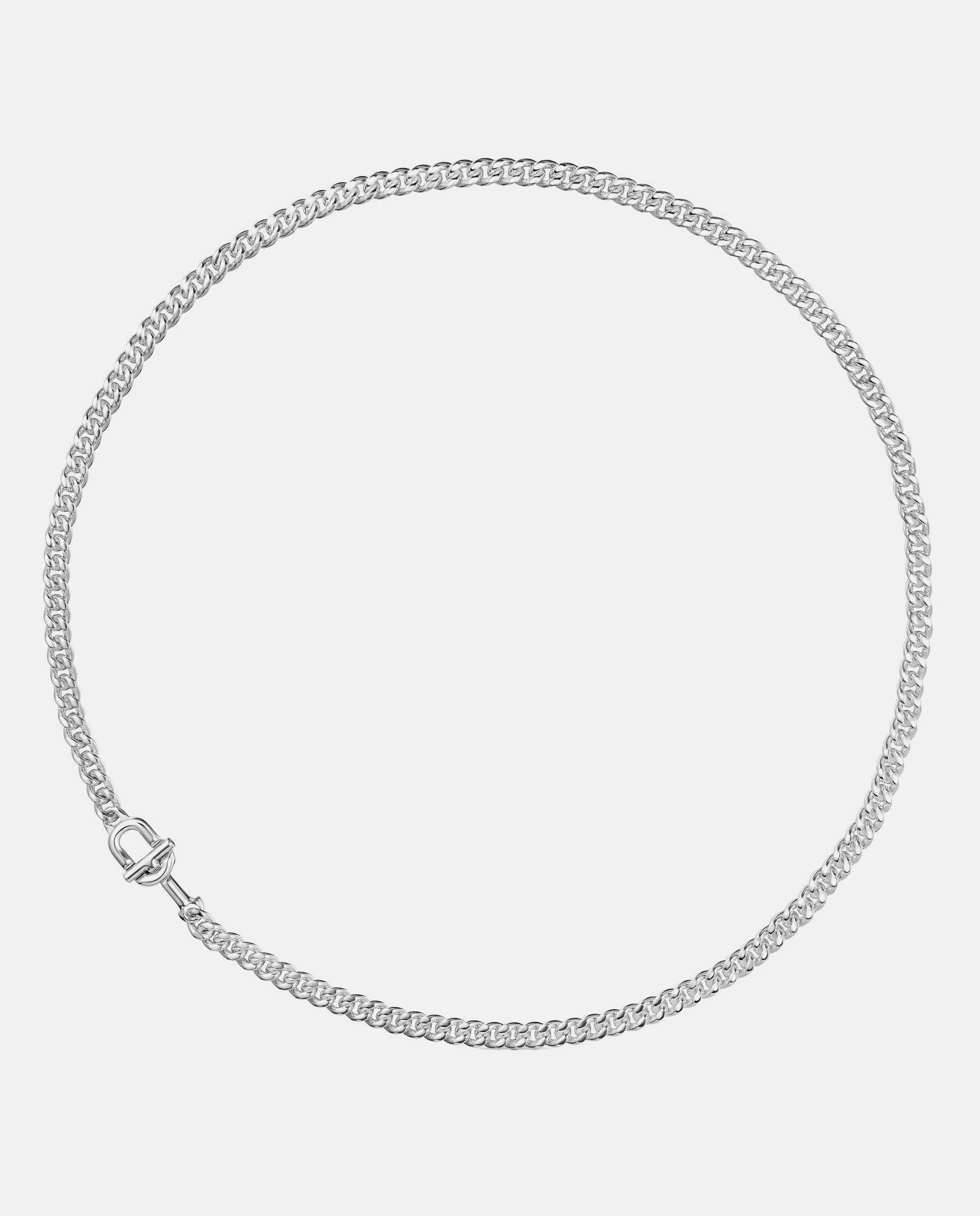 Collar manifesto barbada de plata - Plateado Plateado-1