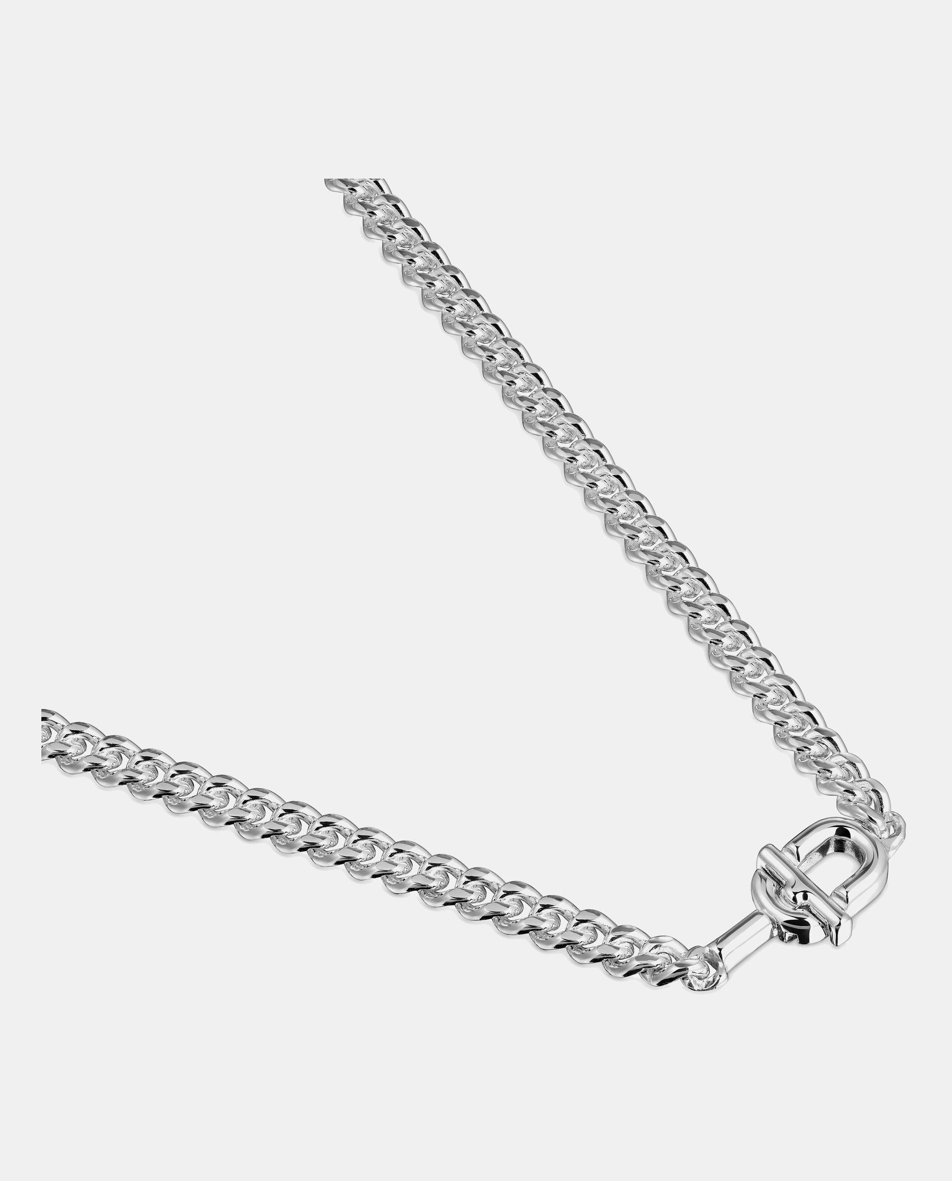 Collar manifesto barbada de plata - Plateado Plateado-3