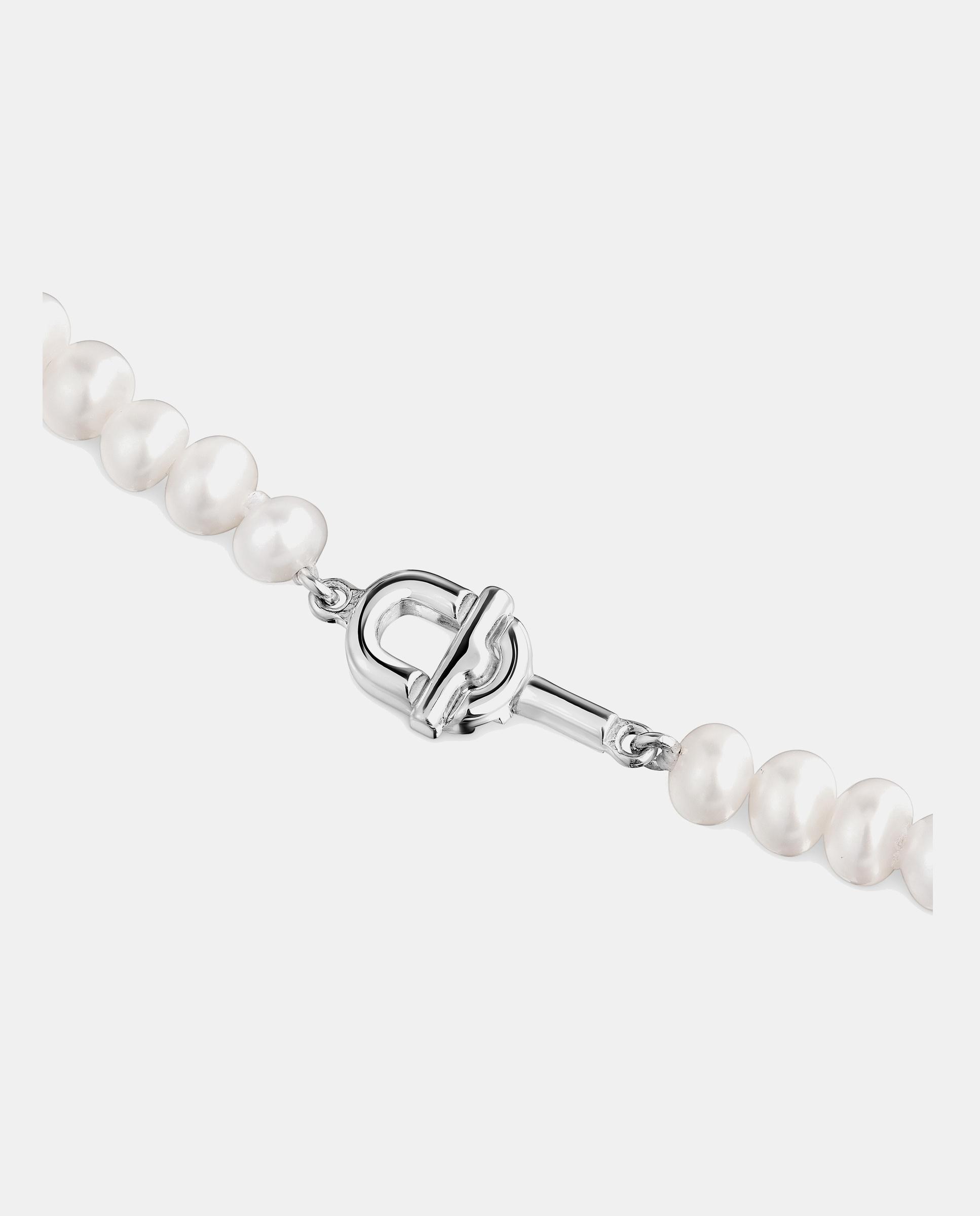 Imagen 2 de Collar manifesto de plata y perlas - Blanco Blanco