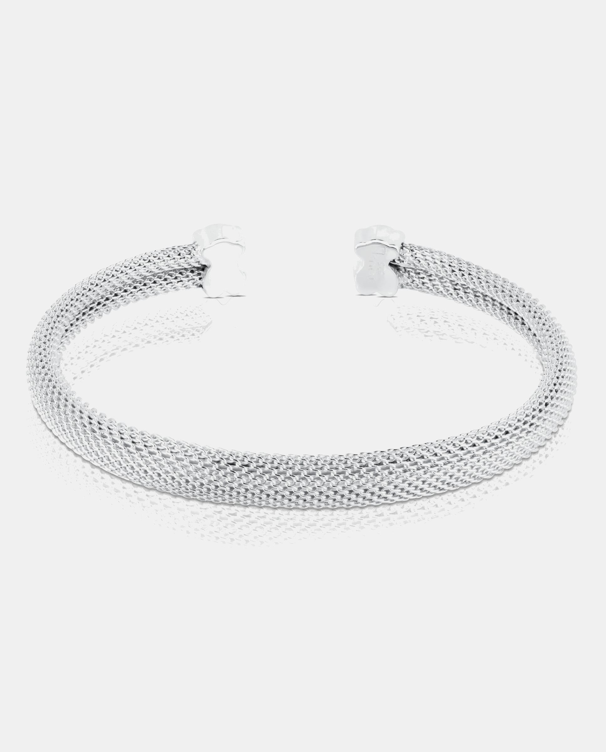 Pulsera rígida icon mesh de plata con oso - Tous - Plateado Plateado-2
