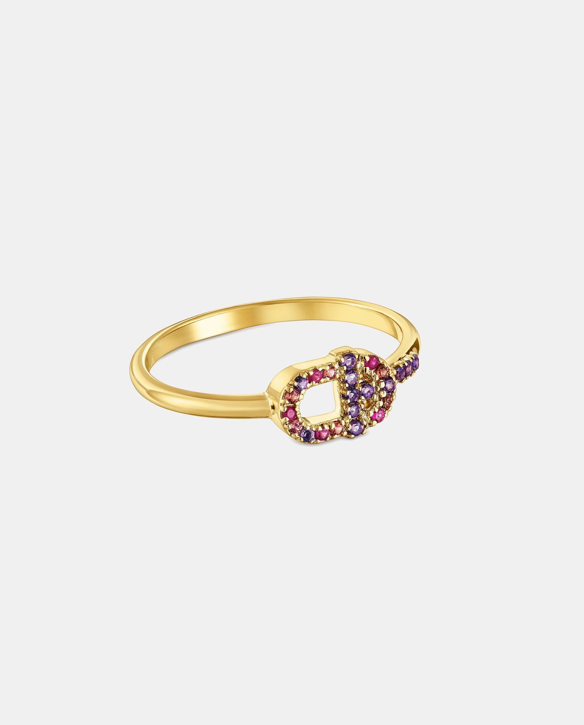 Anillo manifesto de 18 kt y gemas - Tous - Morado Morado-2