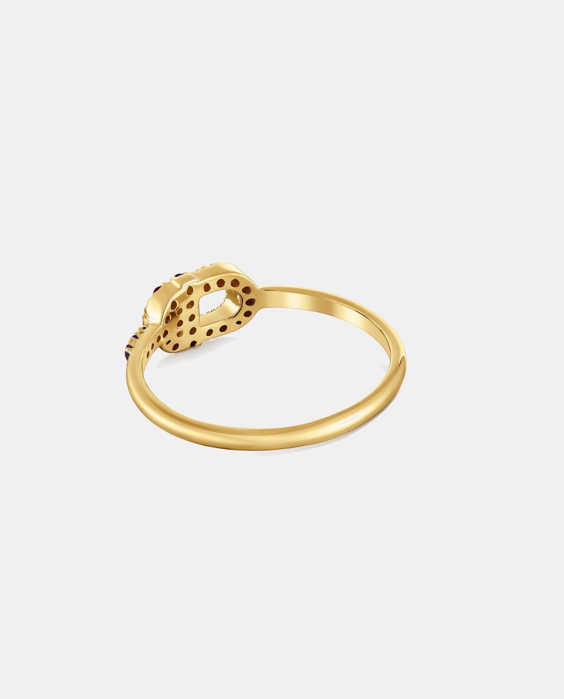 Anillo manifesto de 18 kt y gemas - Tous - Morado Morado-3