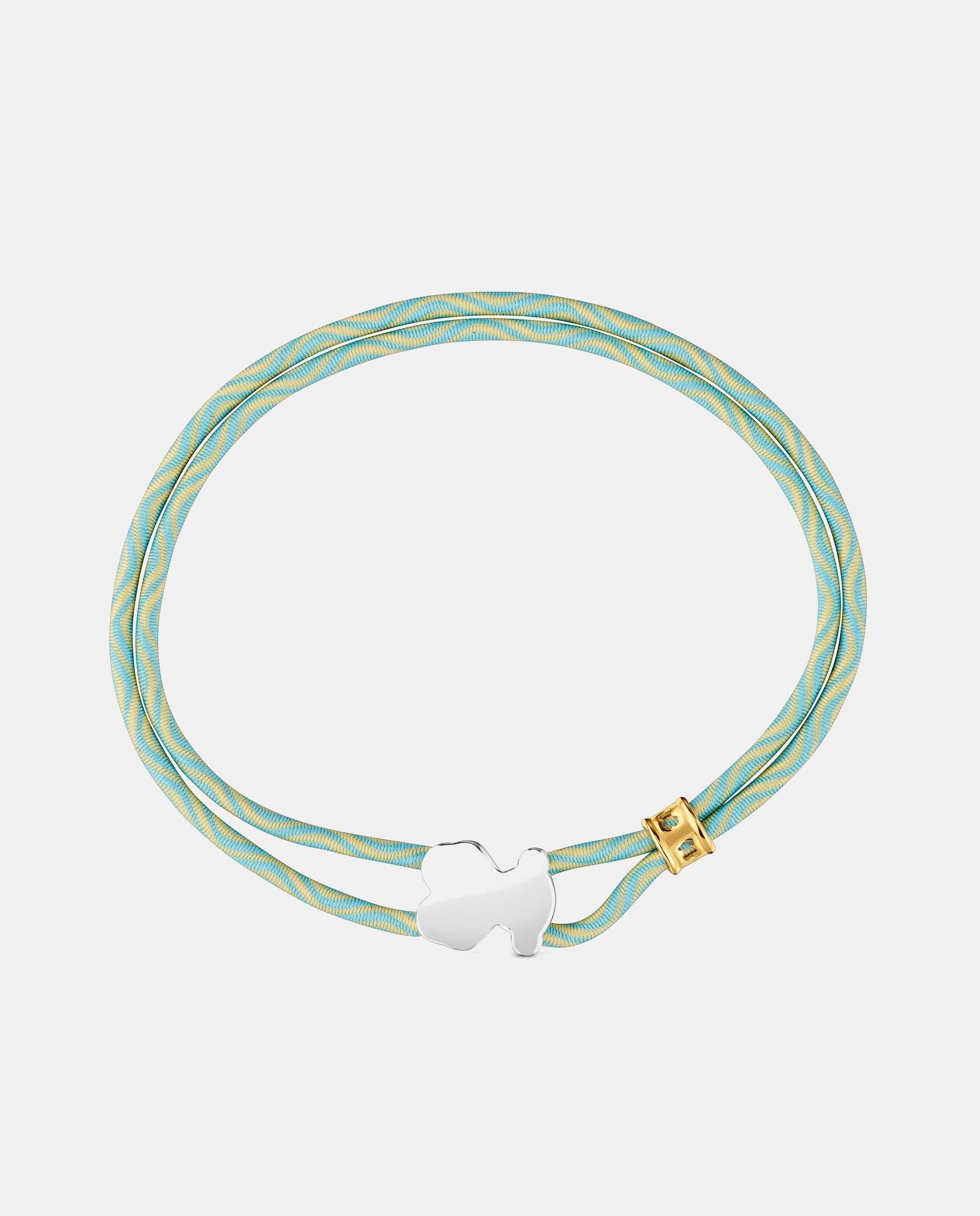 Imagen 2 de Pulsera sweet dolls elástica con oso de plata - Tous - Verde menta Verde menta