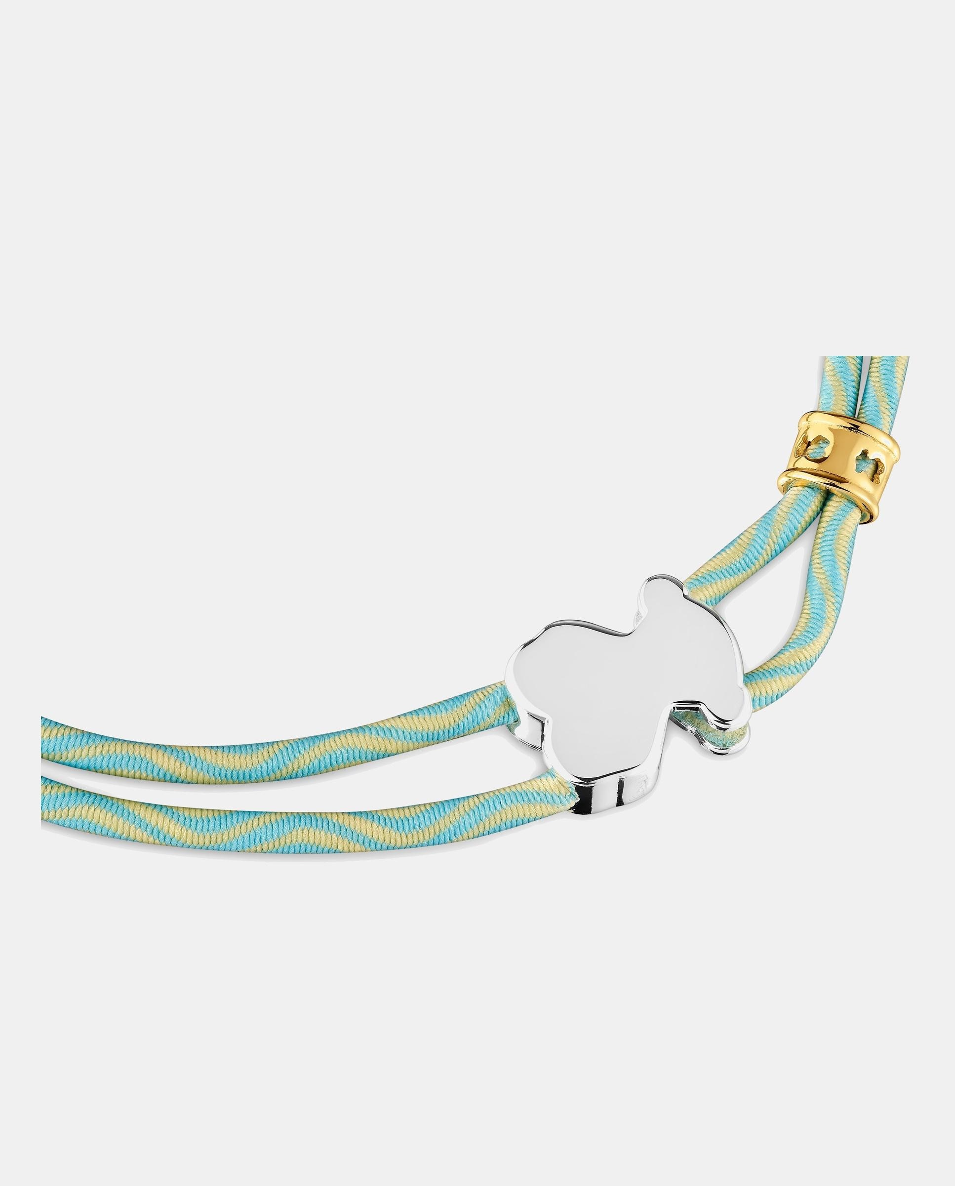 Imagen 3 de Pulsera sweet dolls elástica con oso de plata - Tous - Verde menta Verde menta