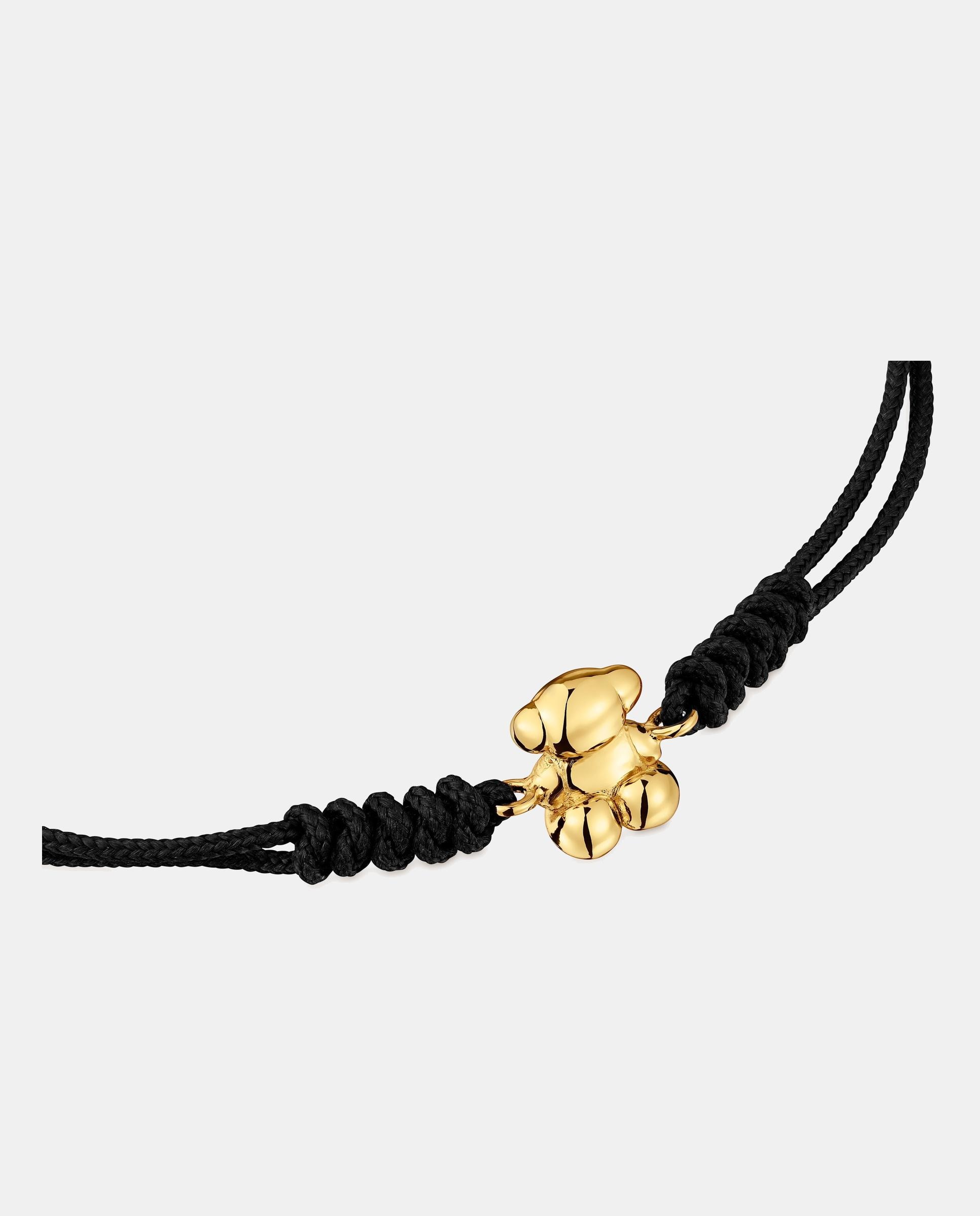 Imagen 3 de Pulsera bold bear de nylon en con oso de oro - Tous - Negro Negro
