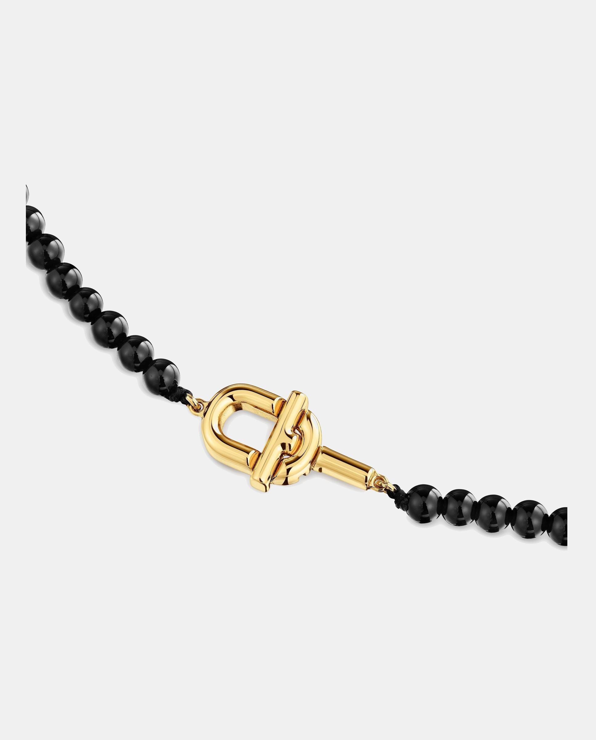 Collar manifesto bañado en oro 18 kt sobre plata y ónix - Tous - Negro Negro-2