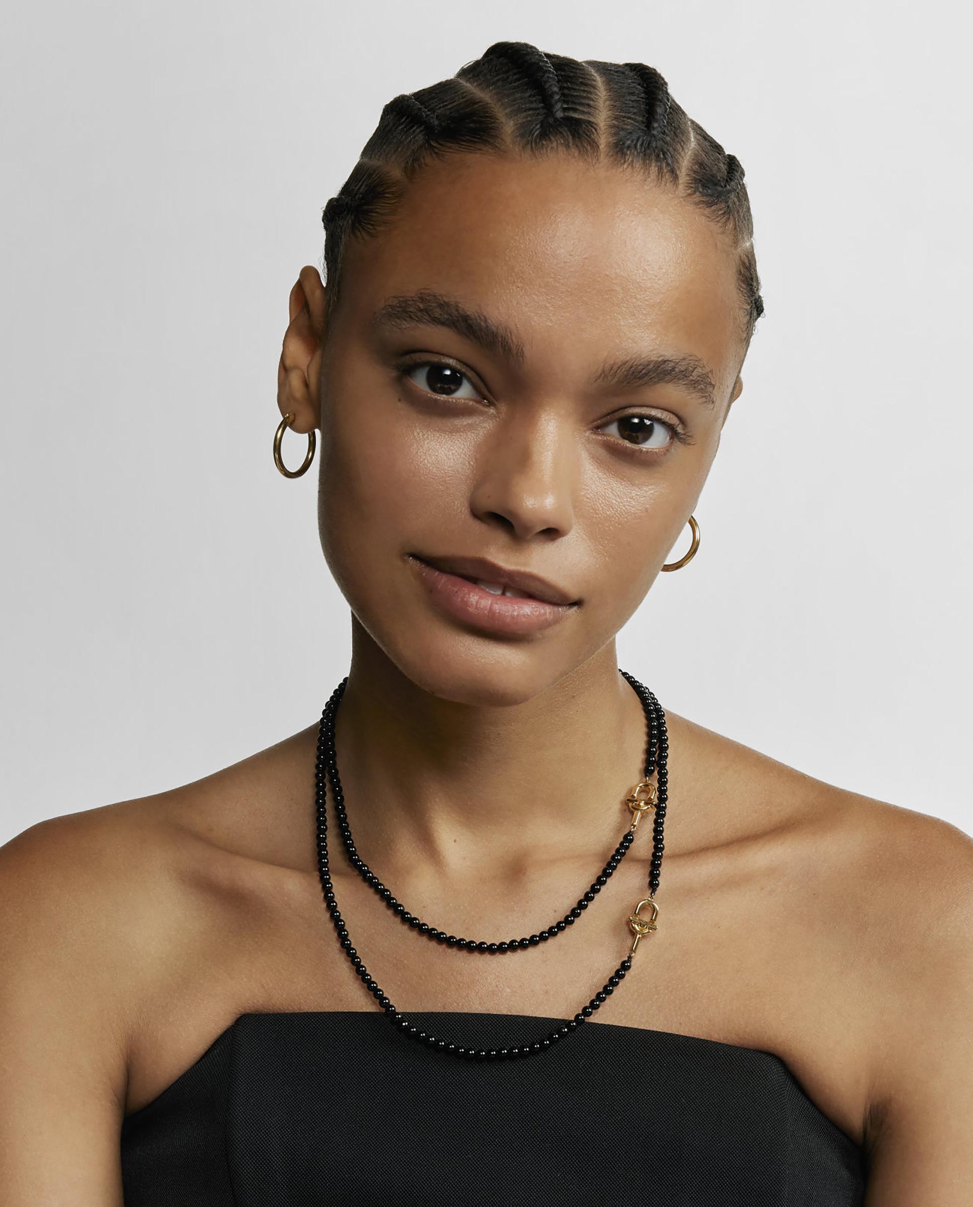 Collar manifesto bañado en oro 18 kt sobre plata y ónix - Tous - Negro Negro-5
