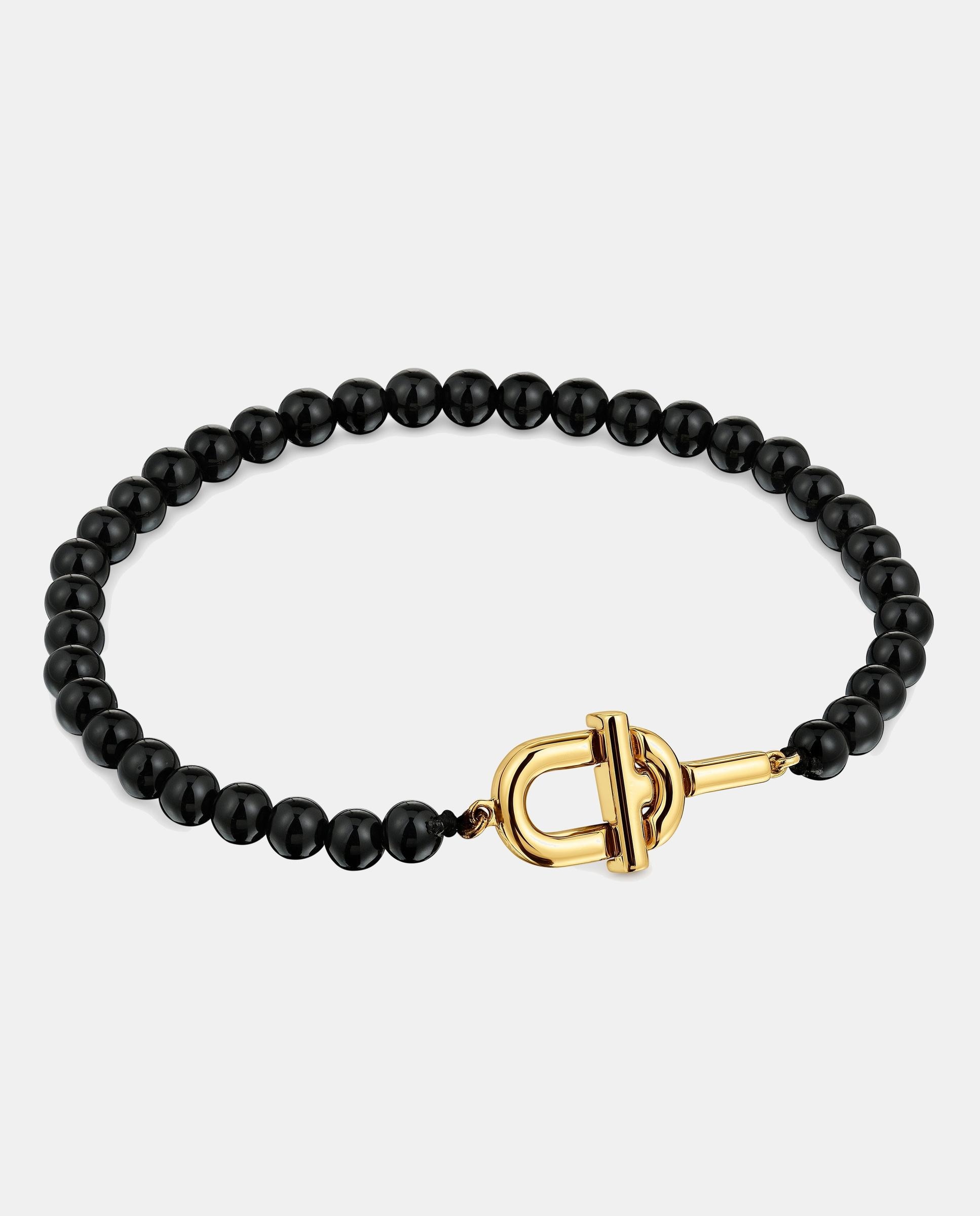 Pulsera manifesto bañada en oro 18 kt sobre plata y ónix - Tous - Negro Negro-1
