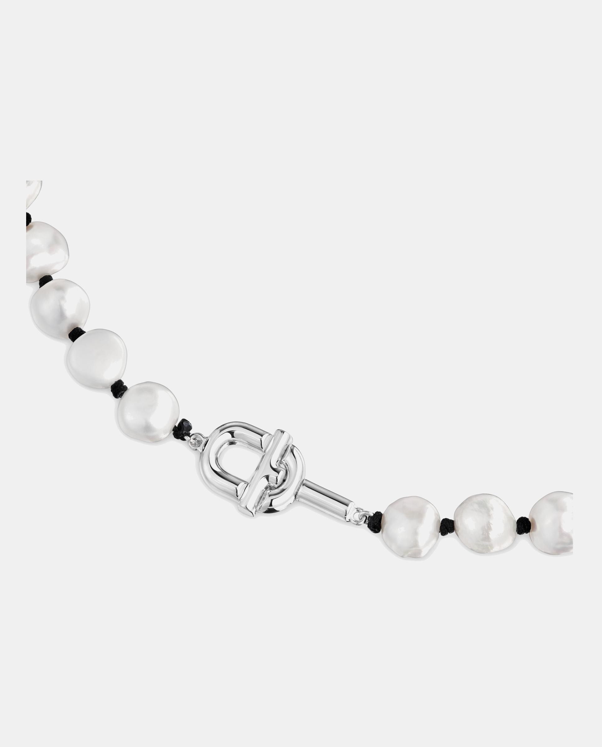 Collar manifesto de nylon con perlas - Tous - Blanco Blanco-2